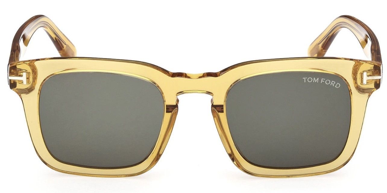 Tom Ford Dax Light Crystal Yellow Square Sunglasses FT0751-39N-50 Size ONE SIZE - 2 Thumbnail