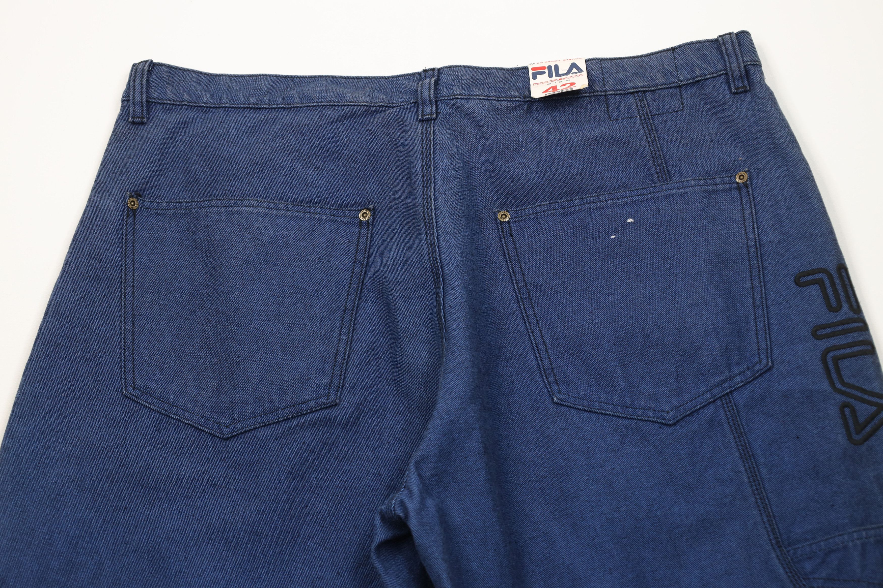 Fila Deadstock Vintage 90s Fila Baggy Wide Leg Skateboard Jeans Size US 42 / EU 58 - 10 Thumbnail