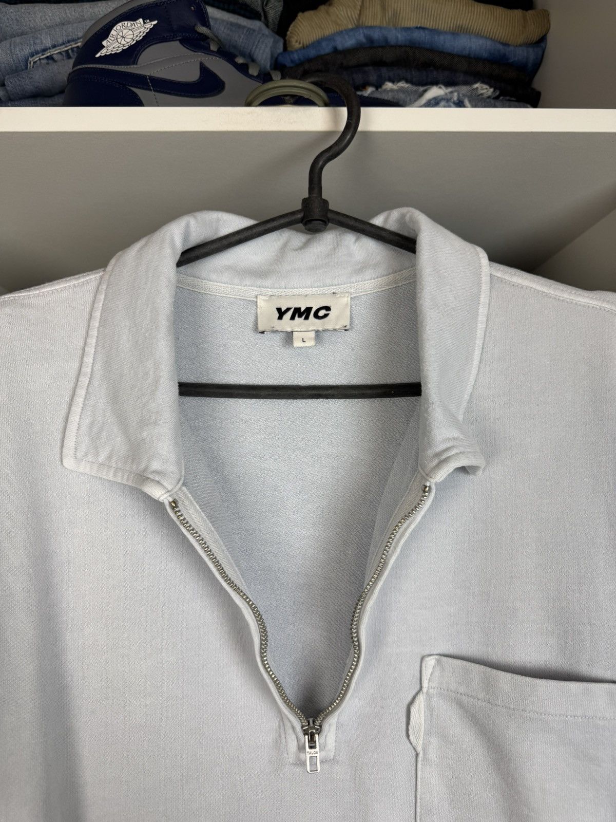 YMC YMC Men's 1/4 Zip Collared Sweatshirt Size US L / EU 52-54 / 3 - 9 Thumbnail
