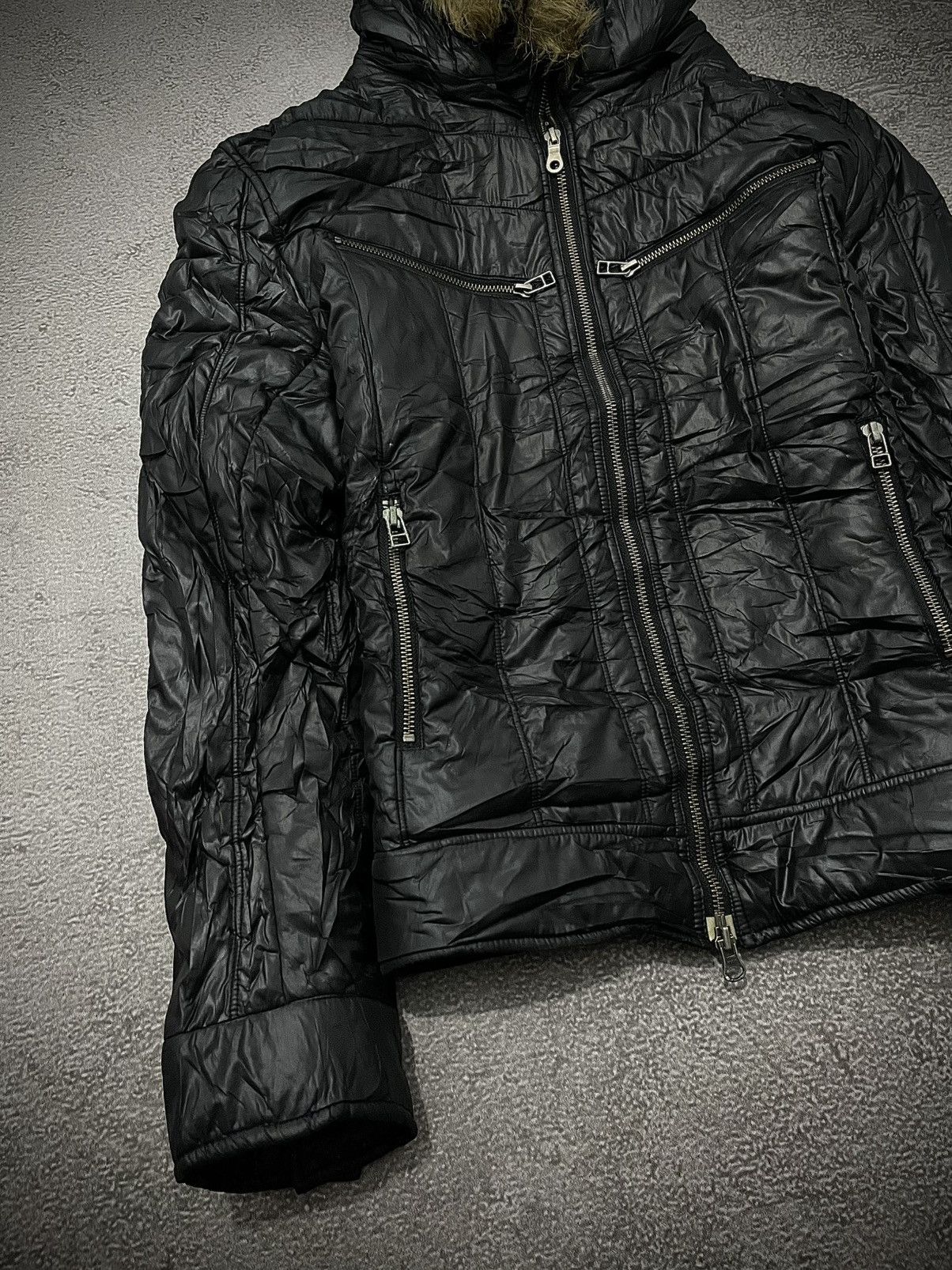 Michel Klein 2000s Michel Klein Homme Vkei Punk Fur Jacket Size US M / EU 48-50 / 2 - 2 Thumbnail