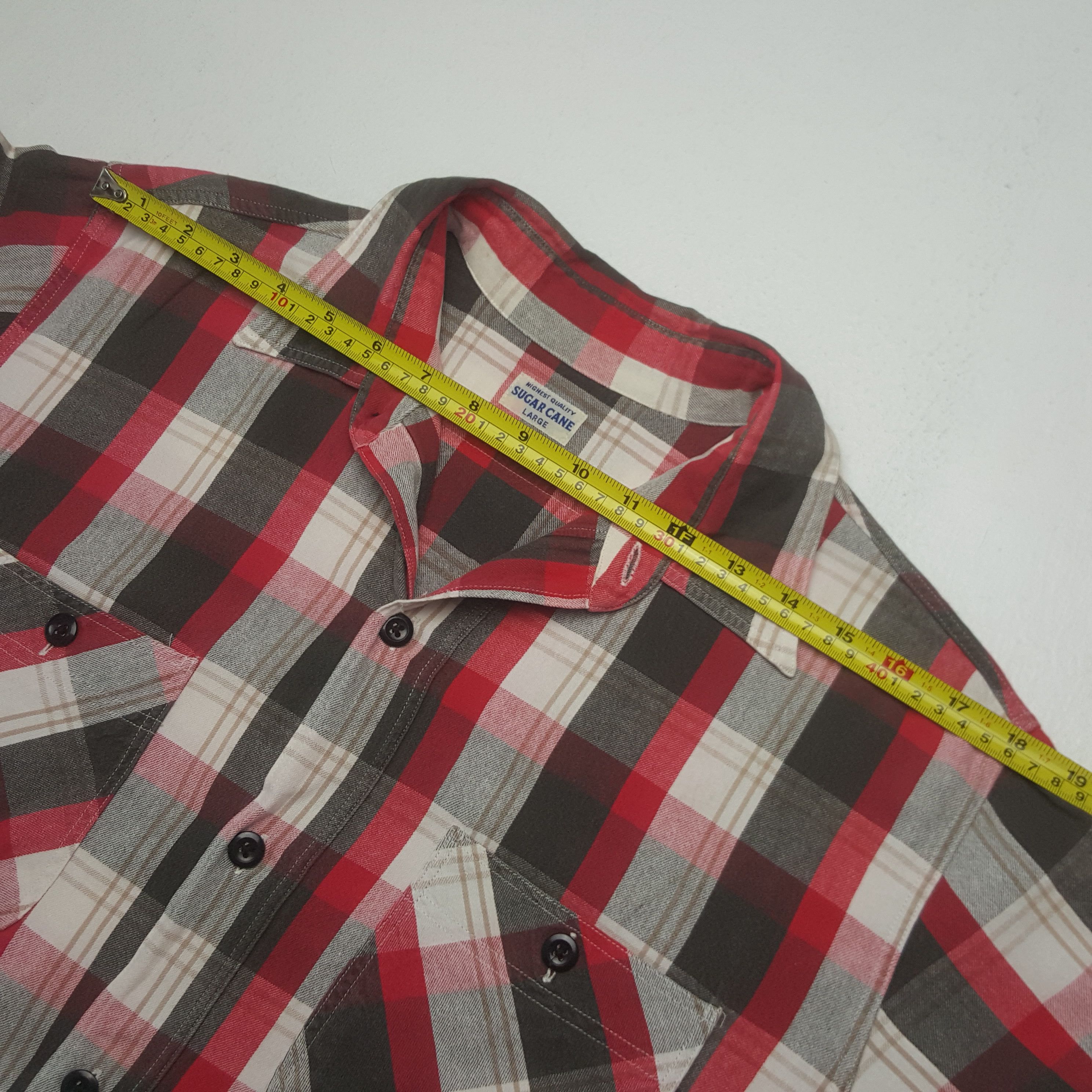 Sugar Cane Vintage Sugar Cane Japanese Flannel Shirt Button Up C319N56 Size US L / EU 52-54 / 3 - 6 Thumbnail