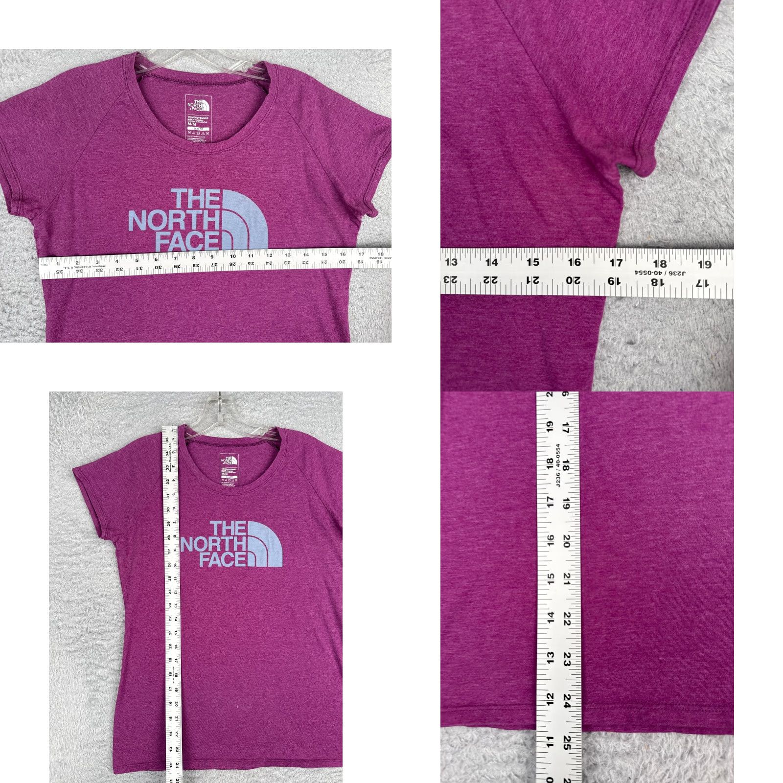 The North Face The North Face Shirt Women Medium Purple Crew Neck Slim Fit Cotton Blend READ Size M / US 6-8 / IT 42-44 - 8 Thumbnail