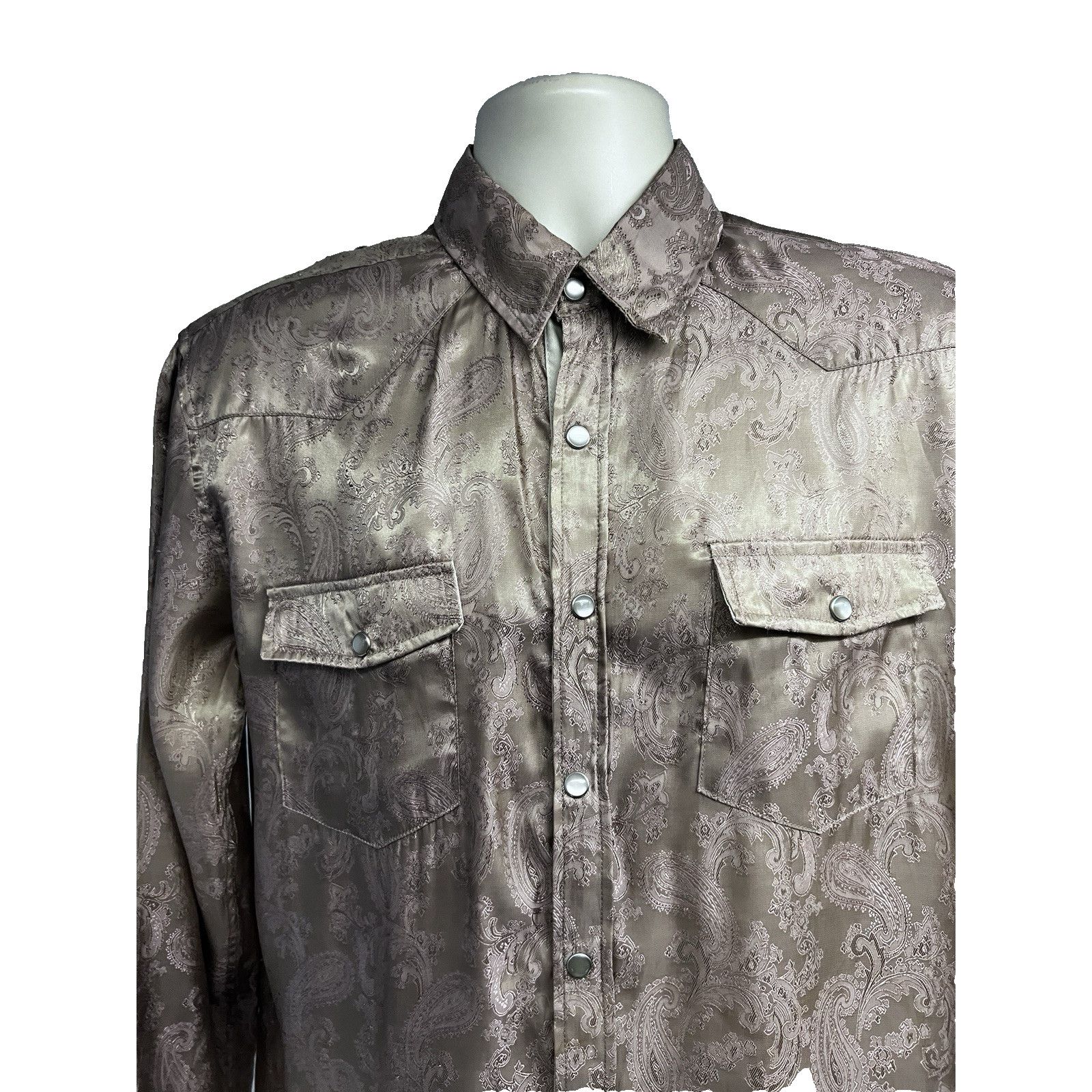 Vintage Vintage Paisley Western Pearl Snap Shirt Mens Medium USA Size US M / EU 48-50 / 2 - 4 Thumbnail