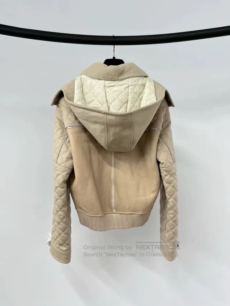 Hermes Hermes Cashmere and leather hooded jacket Size XS / US 0-2 / IT 36-38 - 2 Thumbnail
