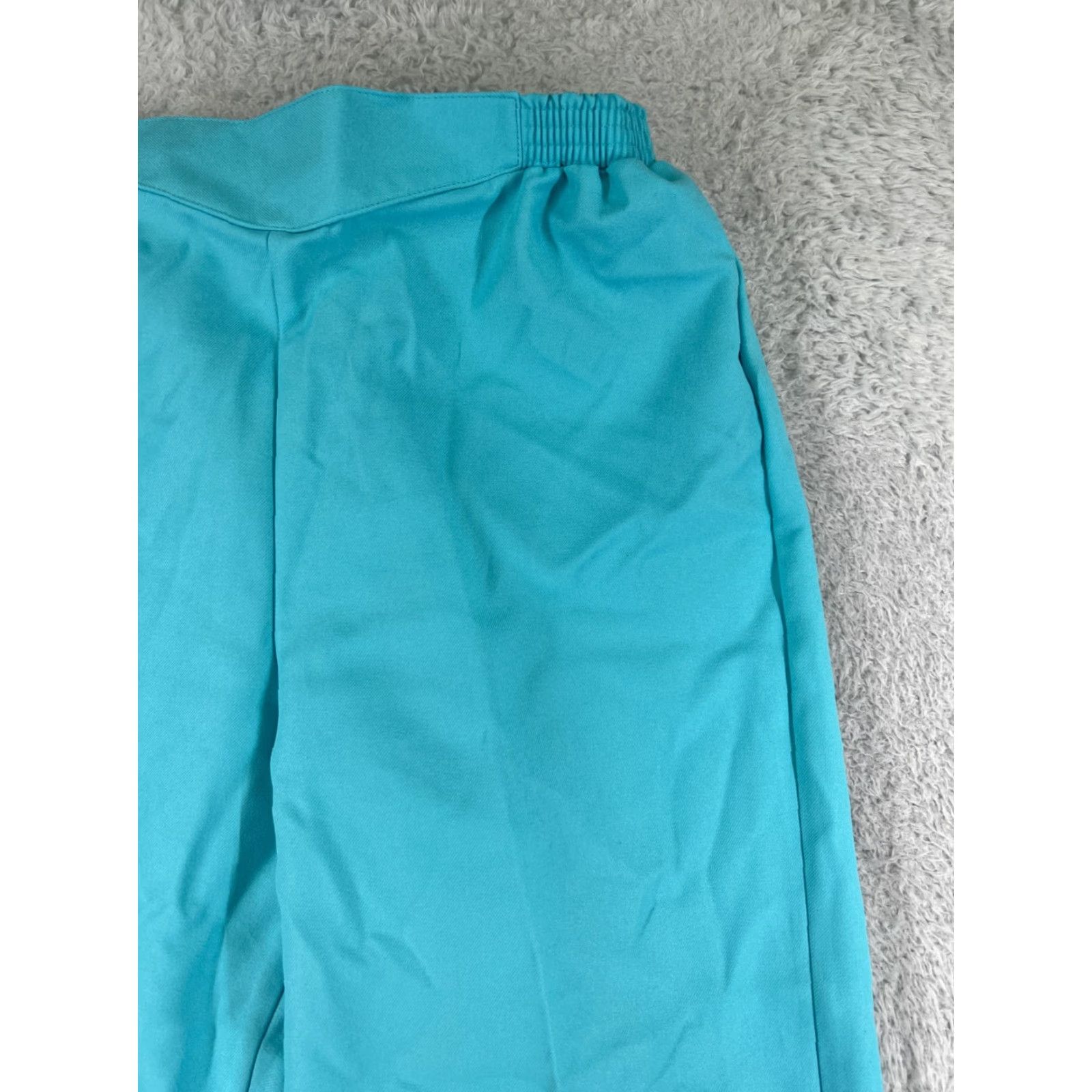 Vintage VINTAGE Laurente Pants Womens 36 Blue Elastic Waist Pull On 100% Polyester USA Size 25" / US 0 / IT 36 - 7 Thumbnail