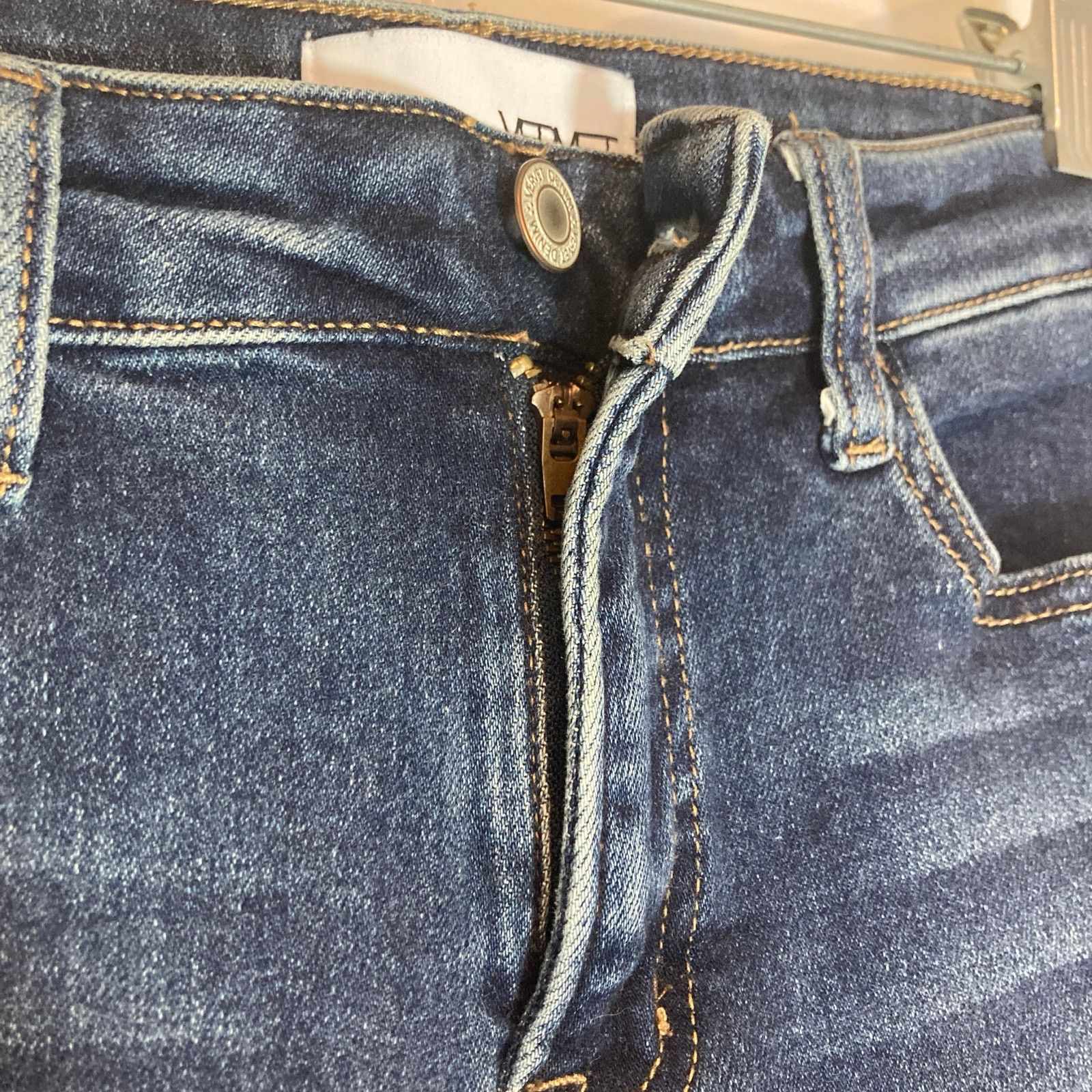 Other Vervet Blue Denim Mid Rise Skinny Pants Classic Jeans Size 29" - 3 Thumbnail