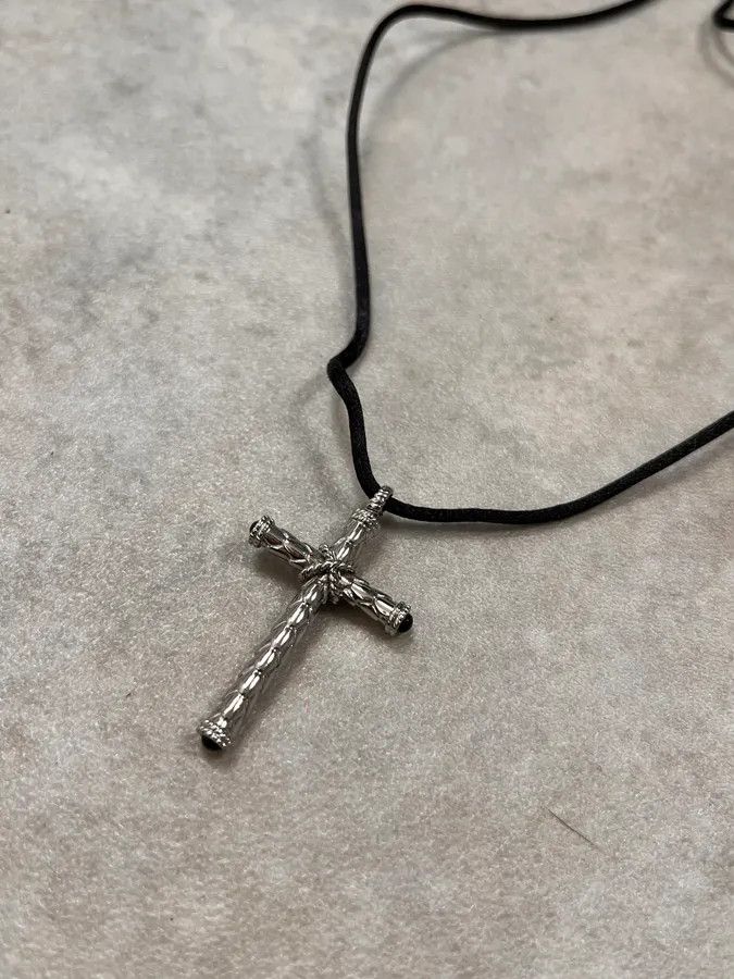 Roberto Cavalli Cavalli Cross Pendant Necklace Size ONE SIZE - 3 Thumbnail