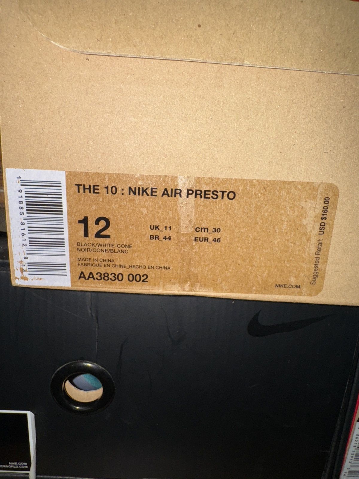 Nike × Off-White Nike Air Presto Off-White Presto Black (2018) Size US 12 / EU 45 - 8 Thumbnail