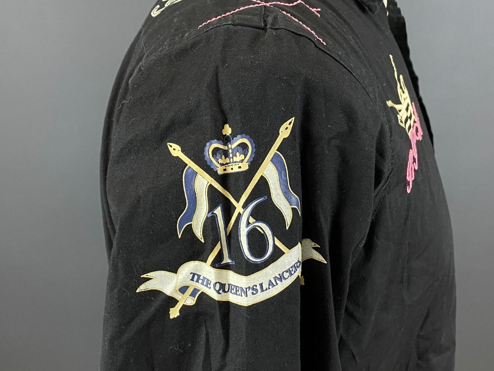 La Martina La Martina Queens Polo Society Black Down Shirt Size M Size US M / EU 48-50 / 2 - 8 Thumbnail