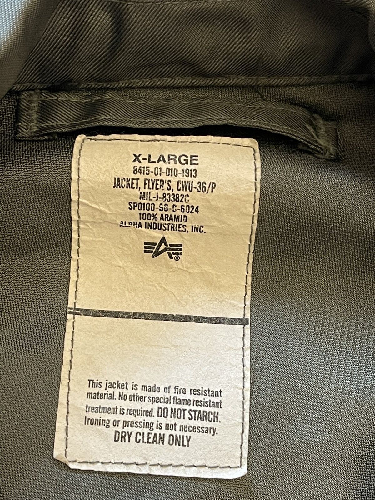 Alpha Industries Rare Vintage Alpha Industries Flyers CWU-36/P Jacket 80s Size US XL / EU 56 / 4 - 3 Thumbnail