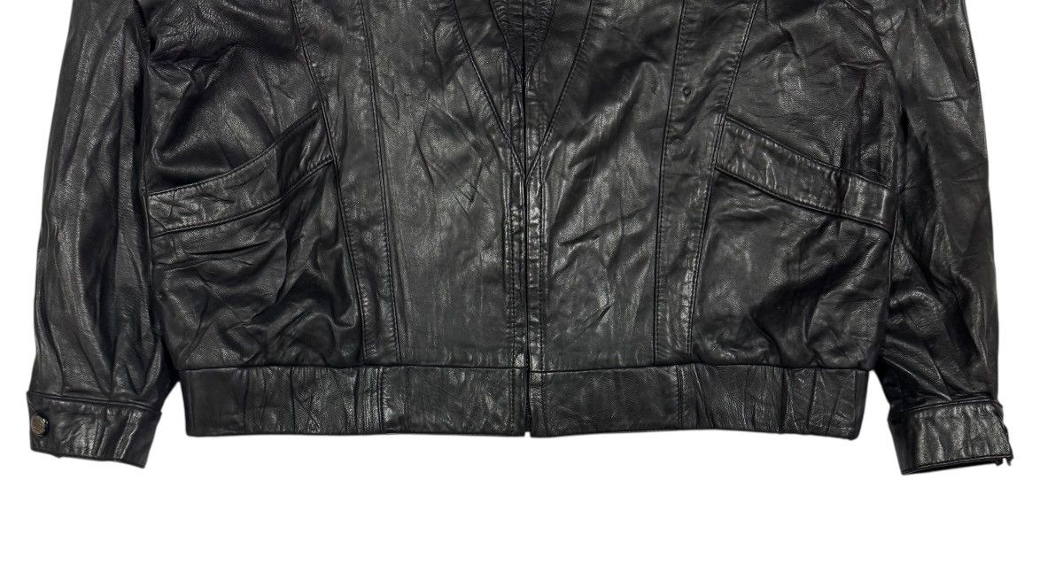 Kadoya Vtg🔥Kosmick Ridding Leather Jacket Made In Spain Size L Size US L / EU 52-54 / 3 - 5 Thumbnail