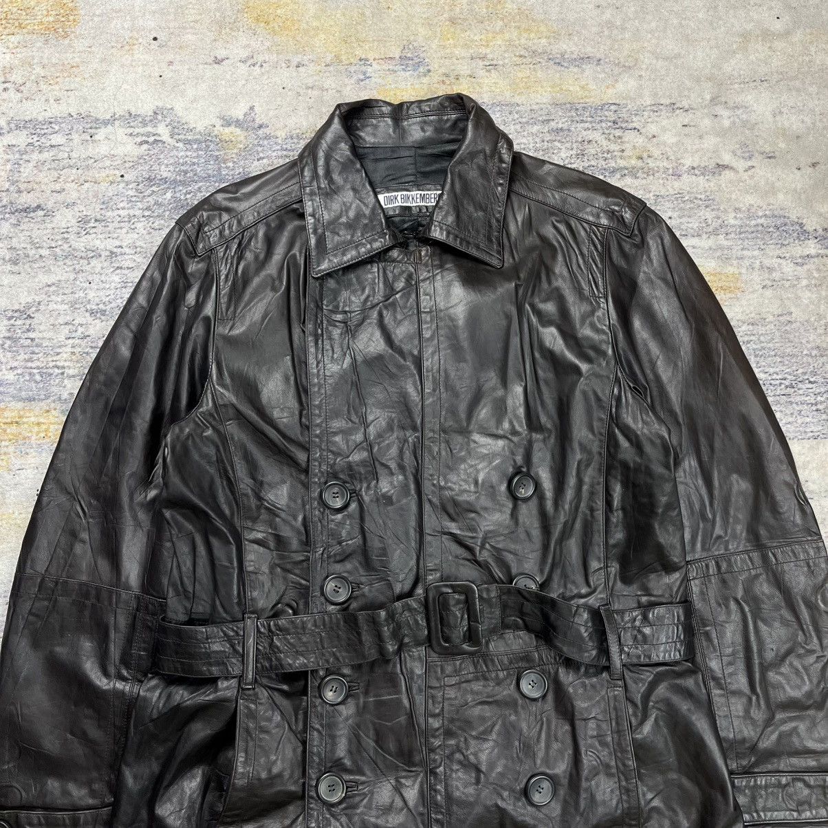 Dirk Bikkembergs Vintage Dirk Bikkembergs leather long coat Size US L / EU 52-54 / 3 - 3 Thumbnail