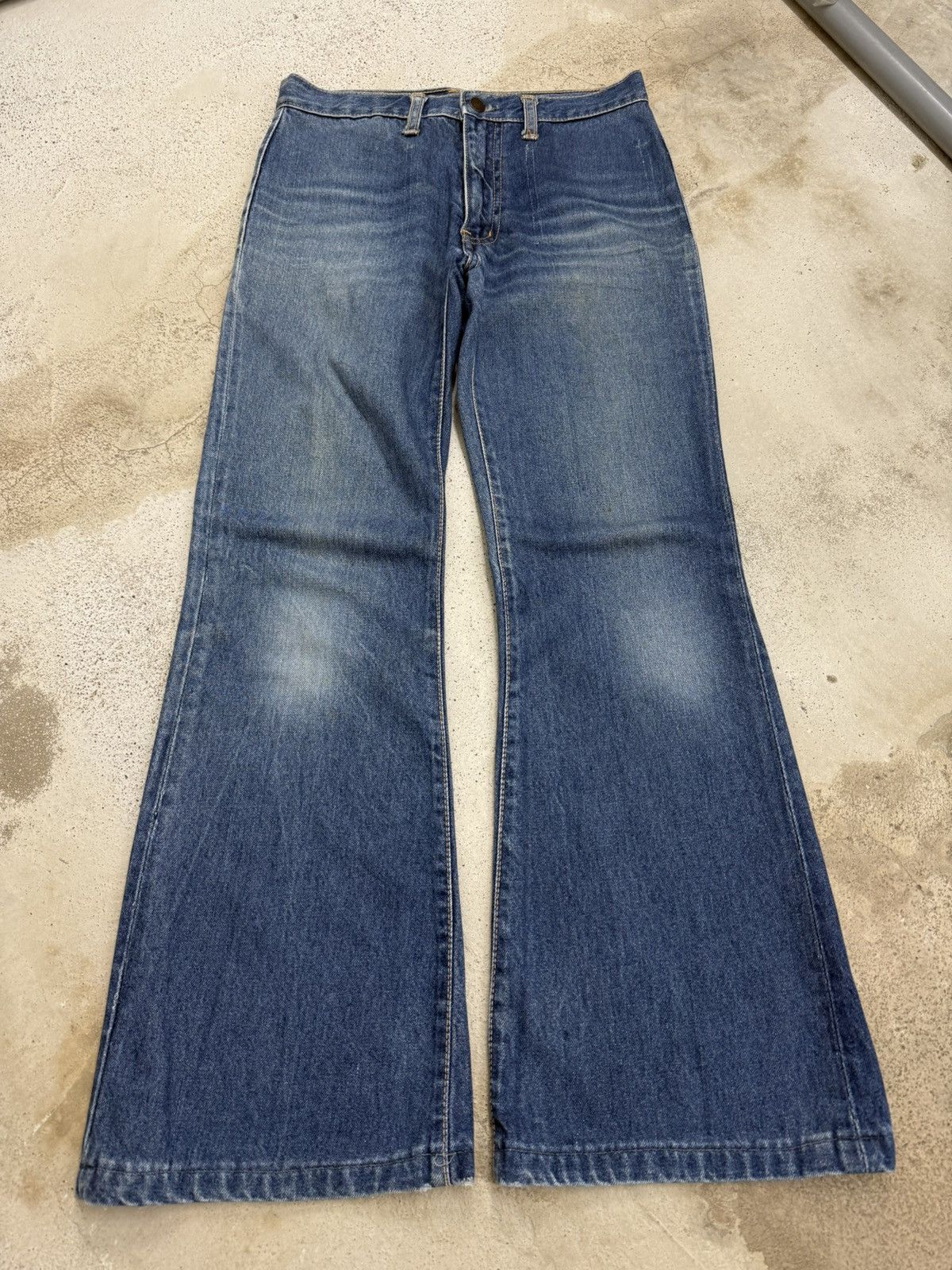 Edwin Vintage Late 80s Edwin Scovill Flare Denim Pants Size US 29 - 1 Thumbnail
