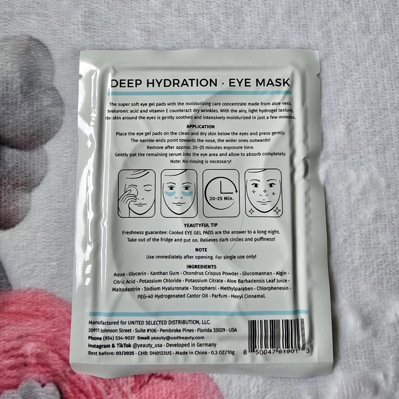 Designer Yeauty Deep Hydration Eye Pad Mask 1 set Size ONE SIZE - 3 Thumbnail