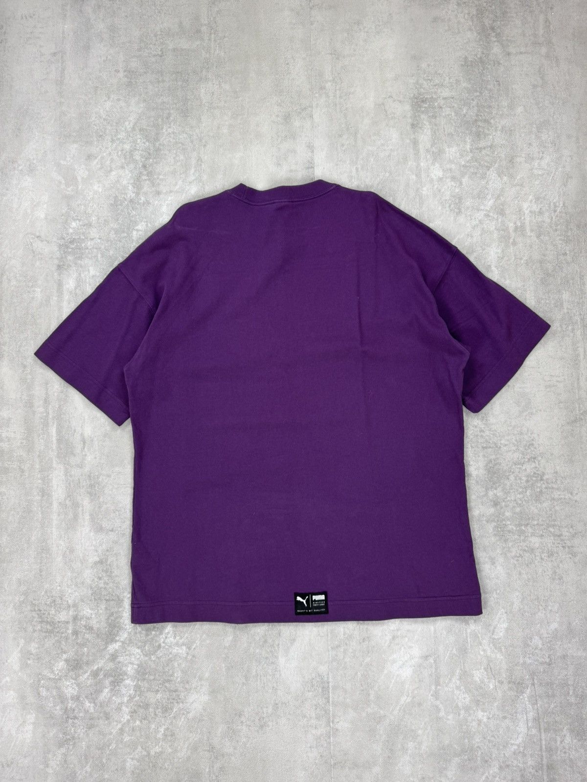 Puma PUMA big logo 2018s collections oversized purple T-shirt Size US L / EU 52-54 / 3 - 4 Thumbnail