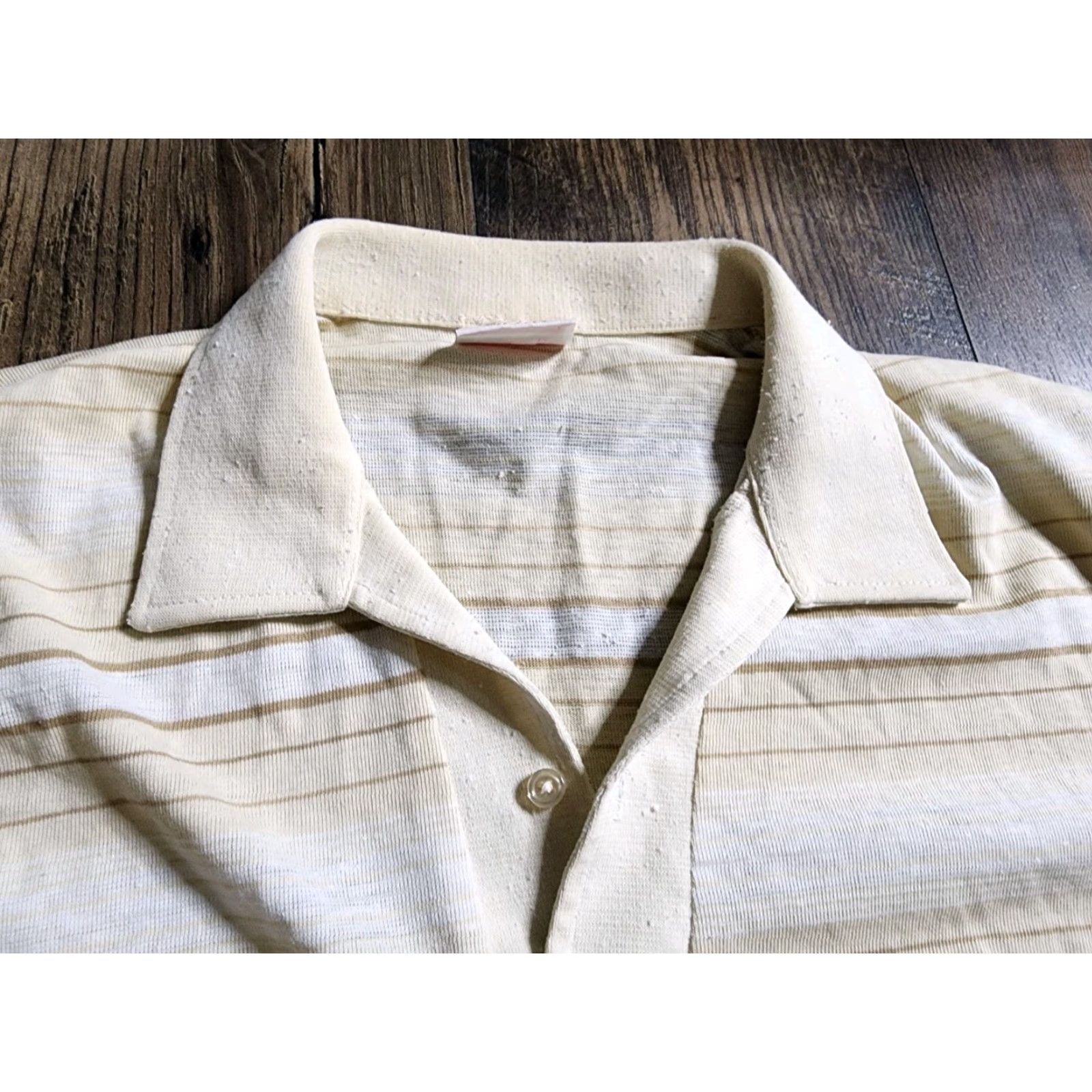 Vintage VINTAGE Grand slam Munsingwear penguin Polo Shirt Golf Striped Mens XL Beige Pine Size US XL / EU 56 / 4 - 7 Thumbnail