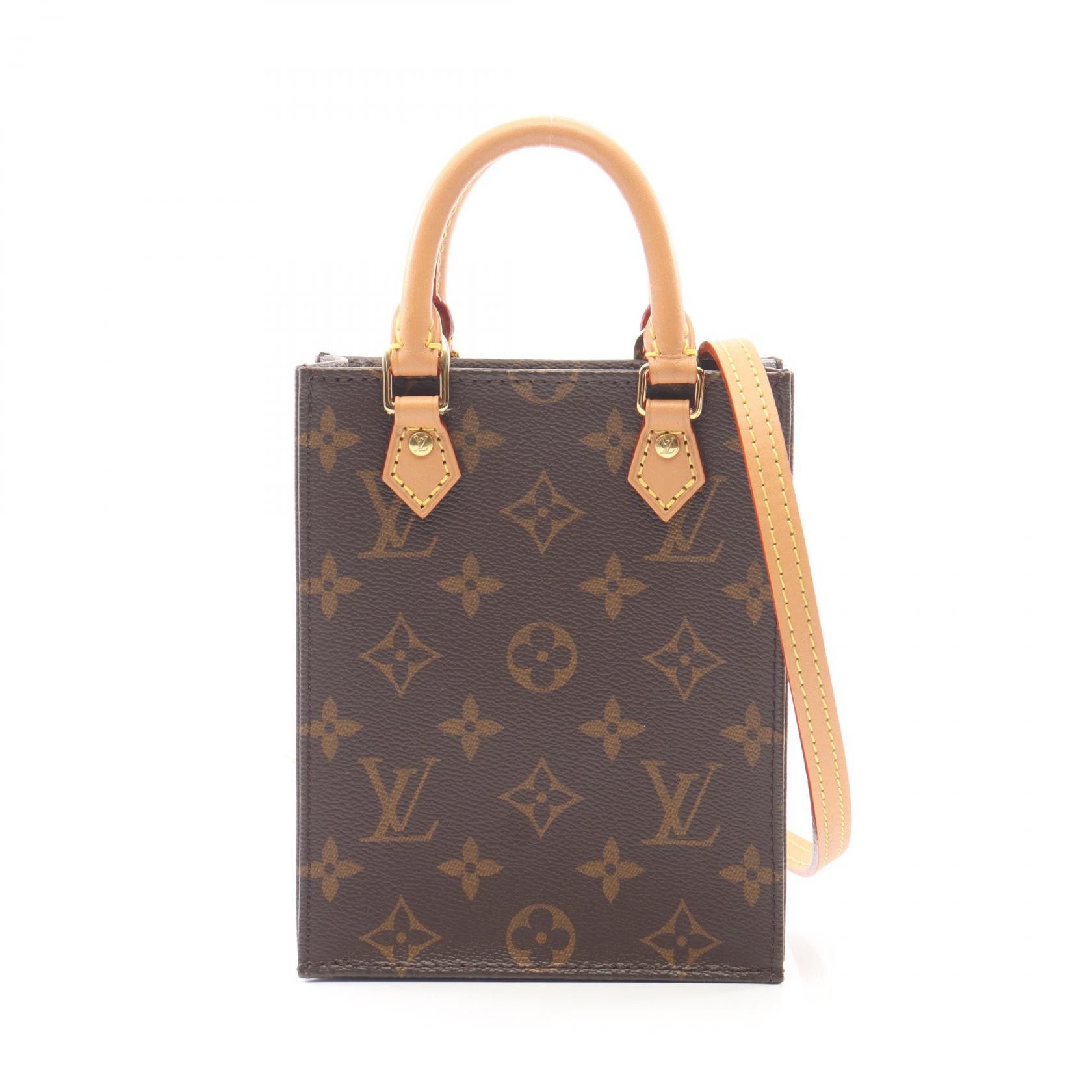 Louis Vuitton Louis Vuitton Louis Vuitton Petit Sac Plat Monogram 2way bag Textile Handbag M69442 DUTY FREE for USA Size ONE SIZE - 1 Thumbnail