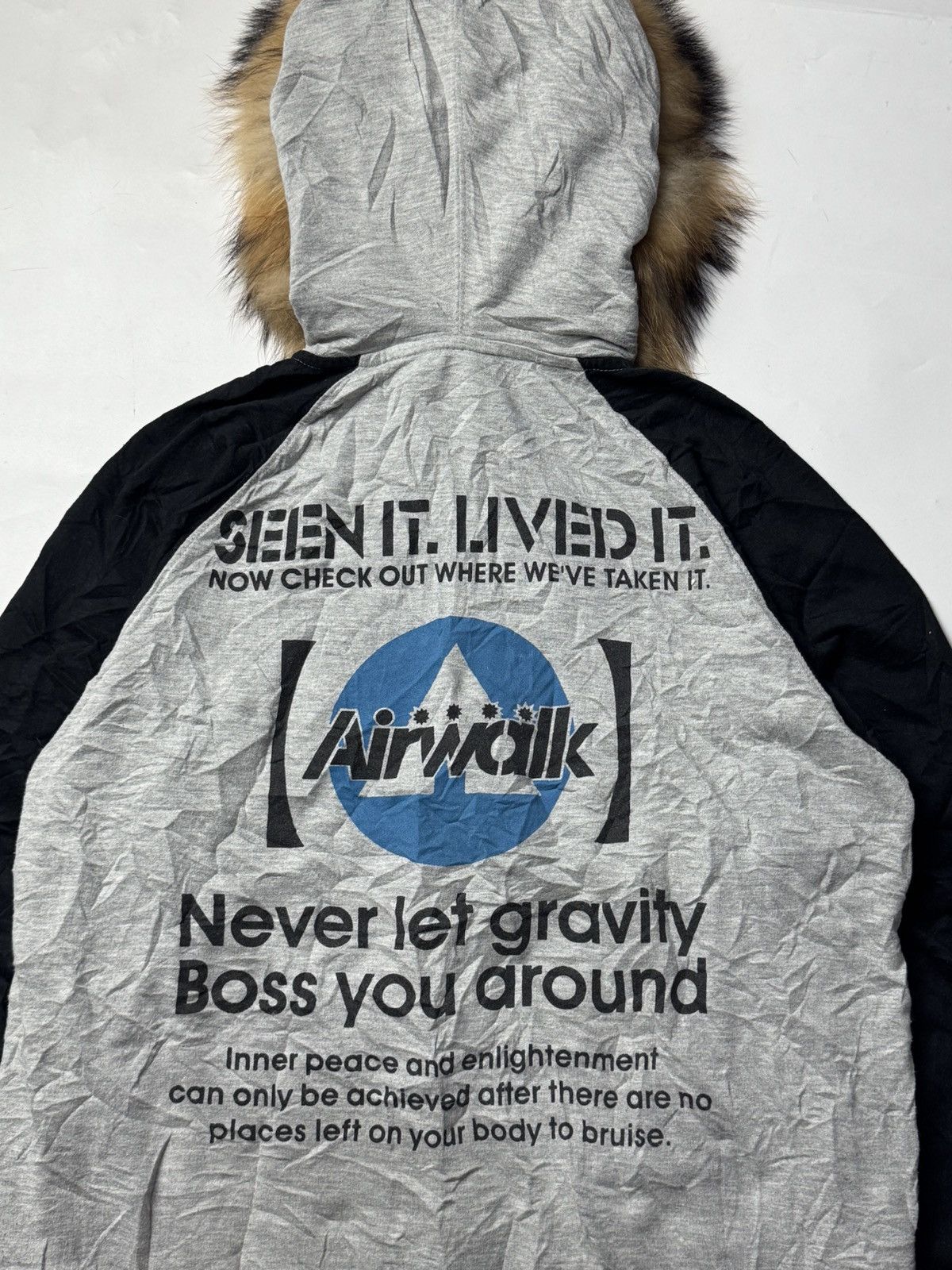 If Six Was Nine × Japanese Brand × Le Grande Bleu (L.G.B.) Fur Hoodie Poem Japanese Airwalk Size US M / EU 48-50 / 2 - 4 Thumbnail