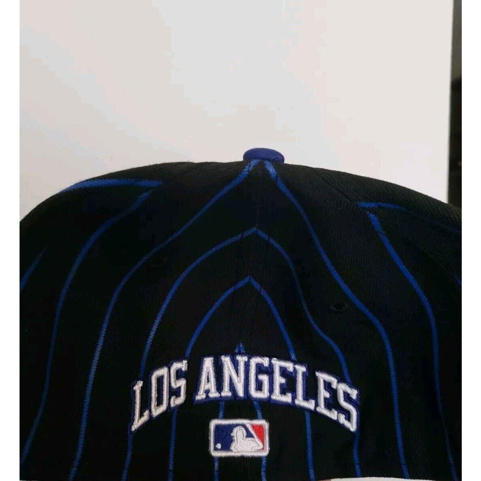 New Era Los Angeles Dodgers Hat Pinstripe Size 8 Black 5950 New Era Size ONE SIZE - 3 Thumbnail