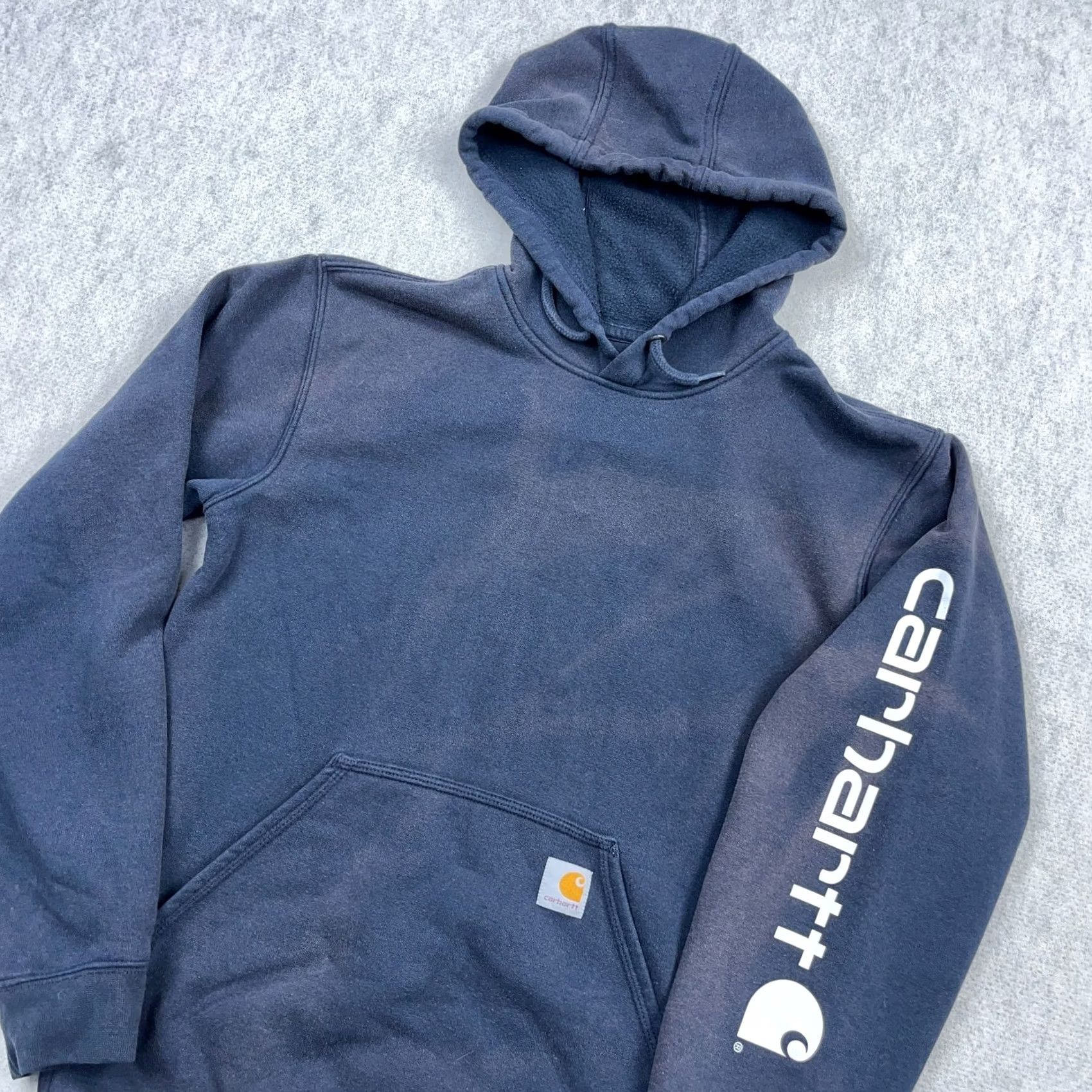 Carhartt Carhartt Hoodie Men Small Blue Loose Fit Sleeve Sweatshirt Sun Faded Vintage No N/A Size US S / EU 44-46 / 1 - 3 Thumbnail