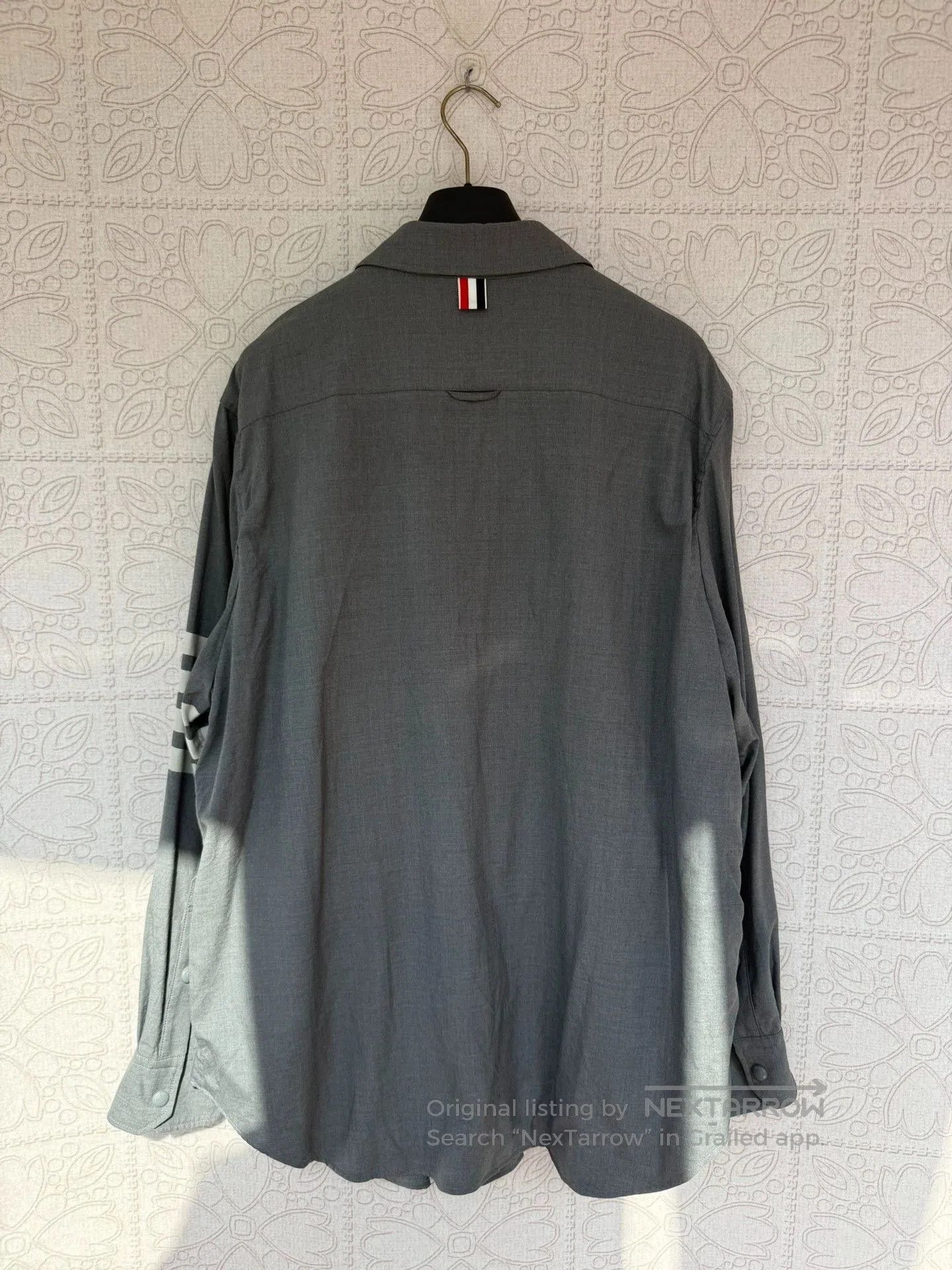 Thom Browne thom browne long sleeve wool shirt jacket. Size US XL / EU 56 / 4 - 2 Thumbnail