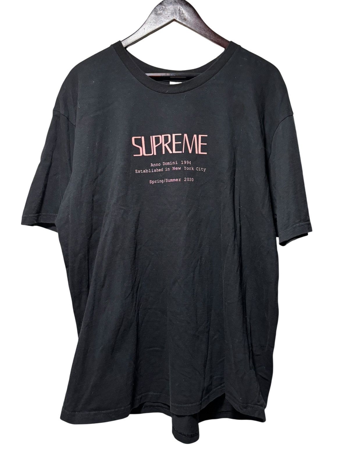 Supreme Supreme Anno Domini Tee Black Size EXTRA LARGE XL SS20 Black Size US XL / EU 56 / 4 - 1 Thumbnail