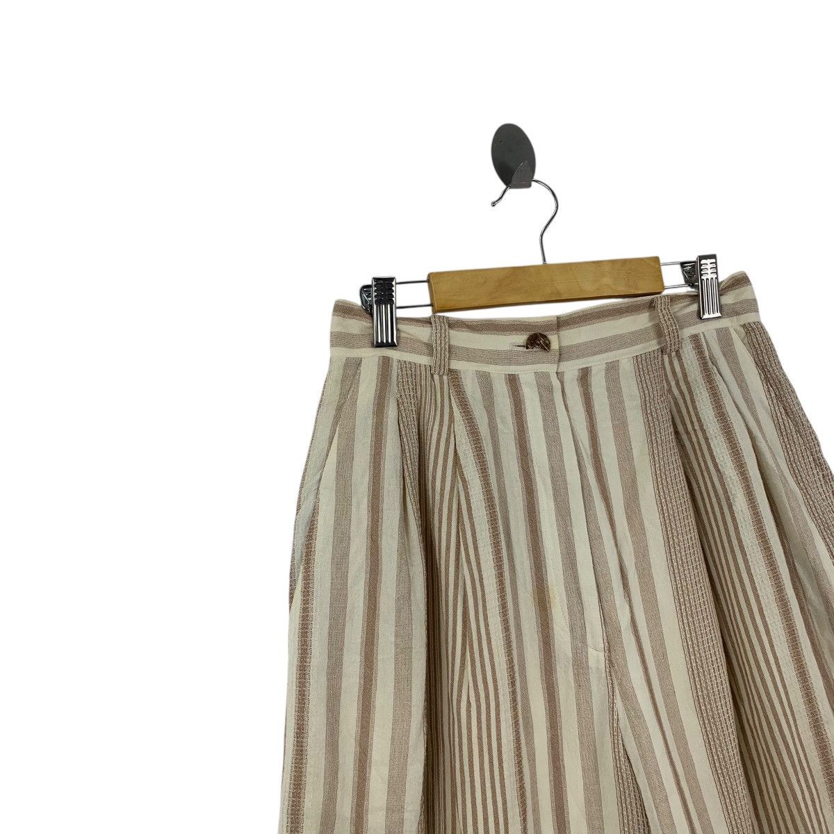 Vintage Vintage GIVY ITALY Striper Baggy Flare Relax Pant Trouser Size 22" - 3 Thumbnail