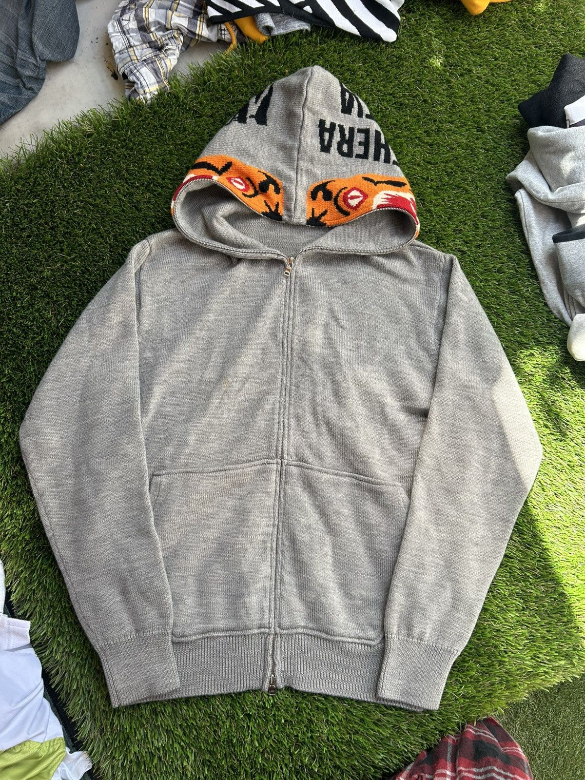 Bape Vintage 2007 BAPE NIGO Wool Tiger Full Zip Hoodie Size US L / EU 52-54 / 3 - 2 Thumbnail