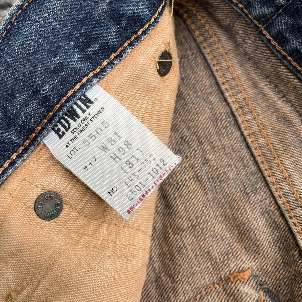 Hysteric Glamour VINTAGE EDWIN 505X SELVEDGE MUDWASH RUSTY DISTRESSED DENIM Size US 31 - 10 Thumbnail