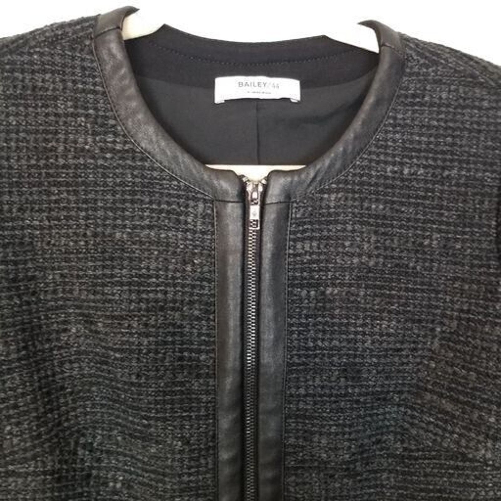 Bailey 44 Bailey 44 Womens Textured Crop Blazer Full Zip Career Corp 4 Size S / US 4 / IT 40 - 2 Thumbnail