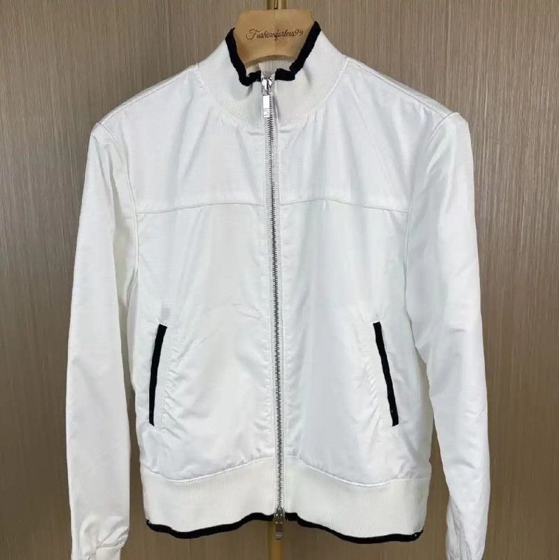 Thom Browne Thom Browne Women's White Jacket 0089 Size L / US 10 / IT 46 - 1 Thumbnail