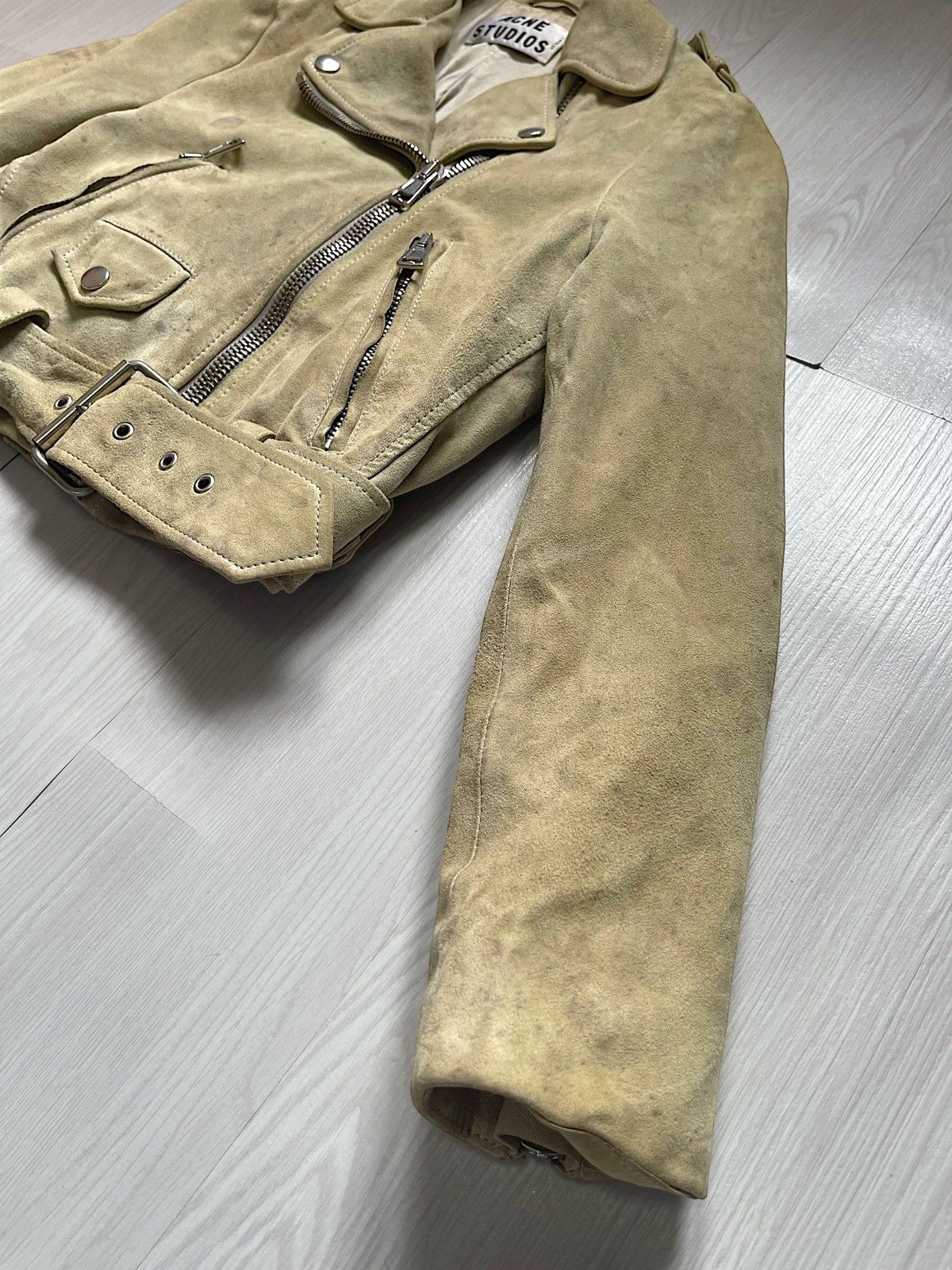 Acne Studios ACNE STUDIOS Suede Biker Jacket Size S / US 4 / IT 40 - 5 Thumbnail
