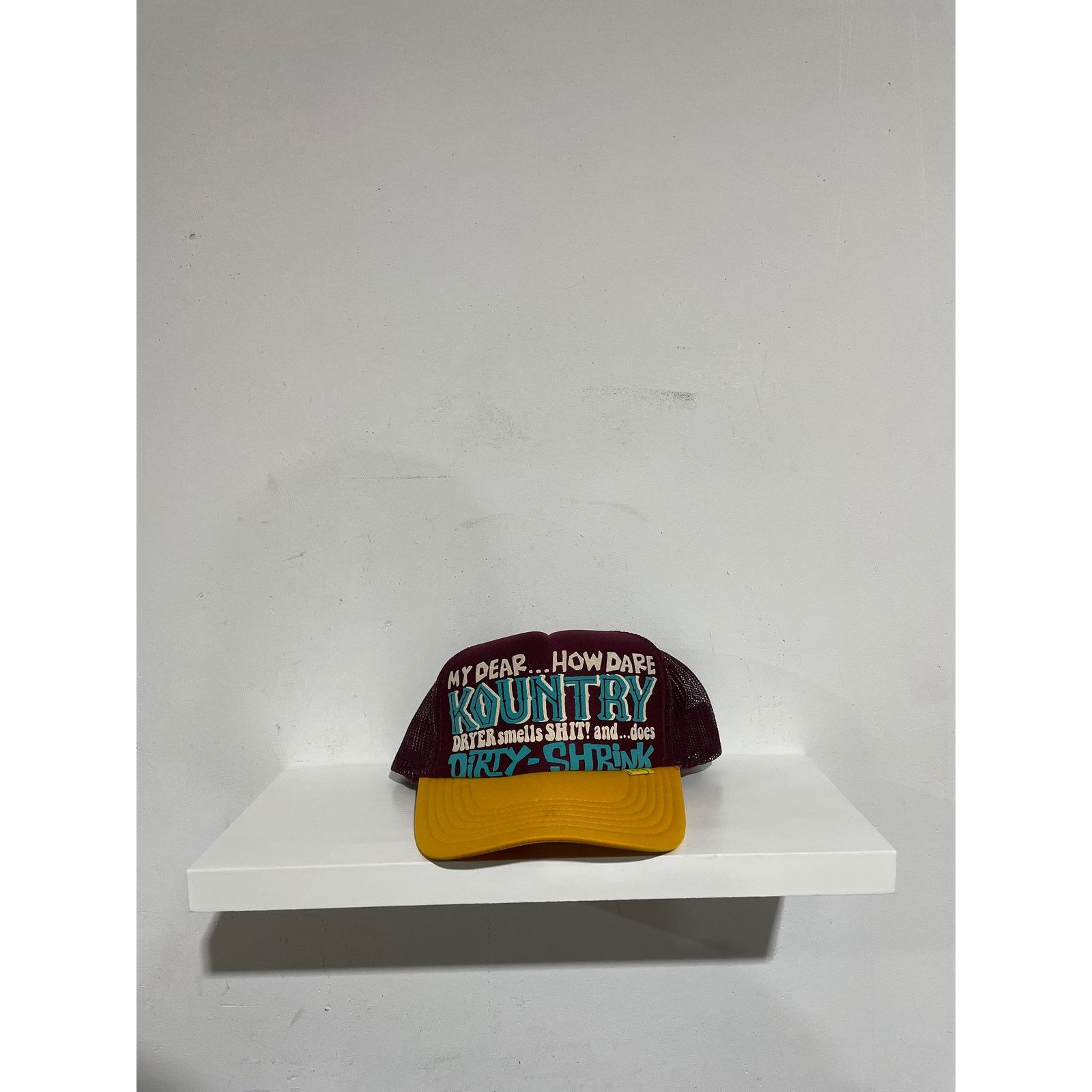Kapital KAPITAL DIRTY SHRINK MAROON TRUCKER HAT Size ONE SIZE - 1 Thumbnail