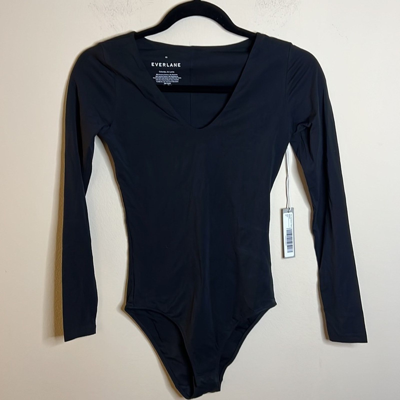 Everlane Everlane The Long-Sleeve V-Neck Bodysuit - Bikini Size XS Size XS / US 0-2 / IT 36-38 - 3 Thumbnail