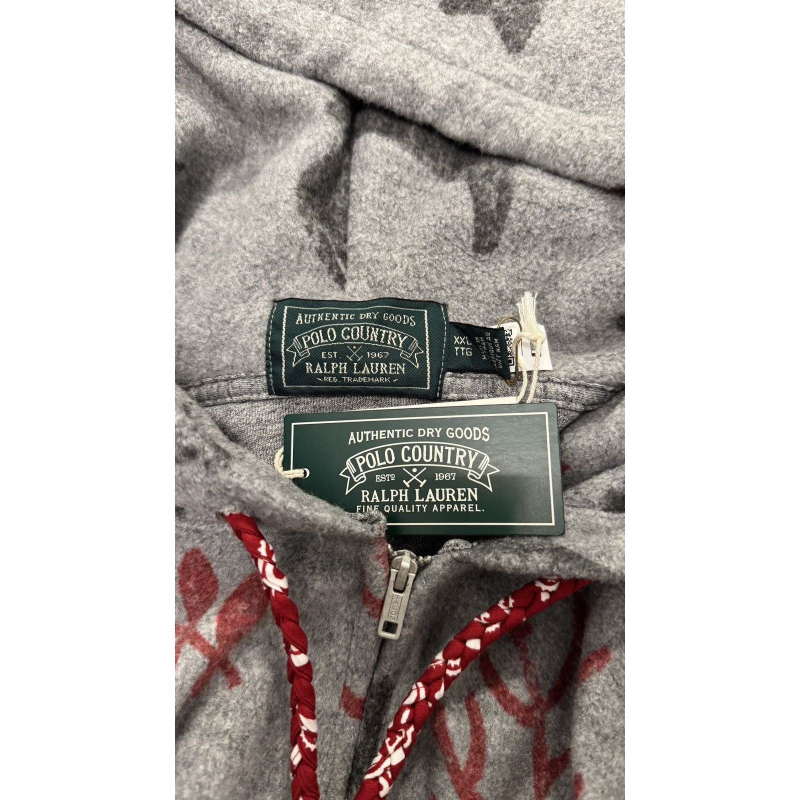 Polo Ralph Lauren Polo Country RL Brushed Fleece Pullover Hoodie $268 Size US XXL / EU 58 / 5 - 4 Thumbnail