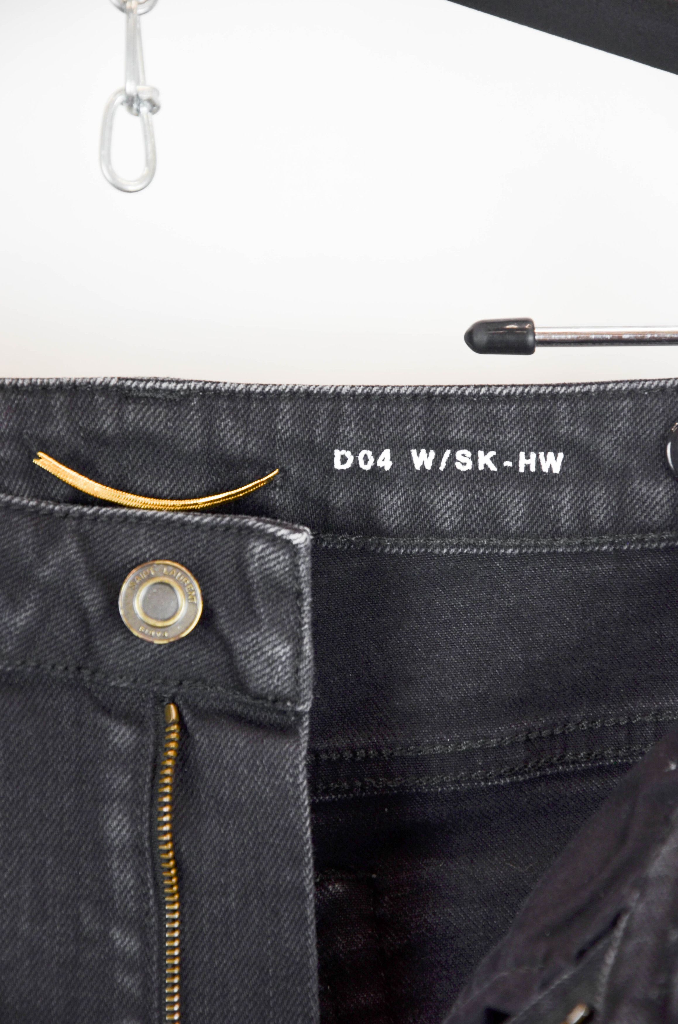 Saint Laurent Paris D04 Skinny Jeans Black - Size 28