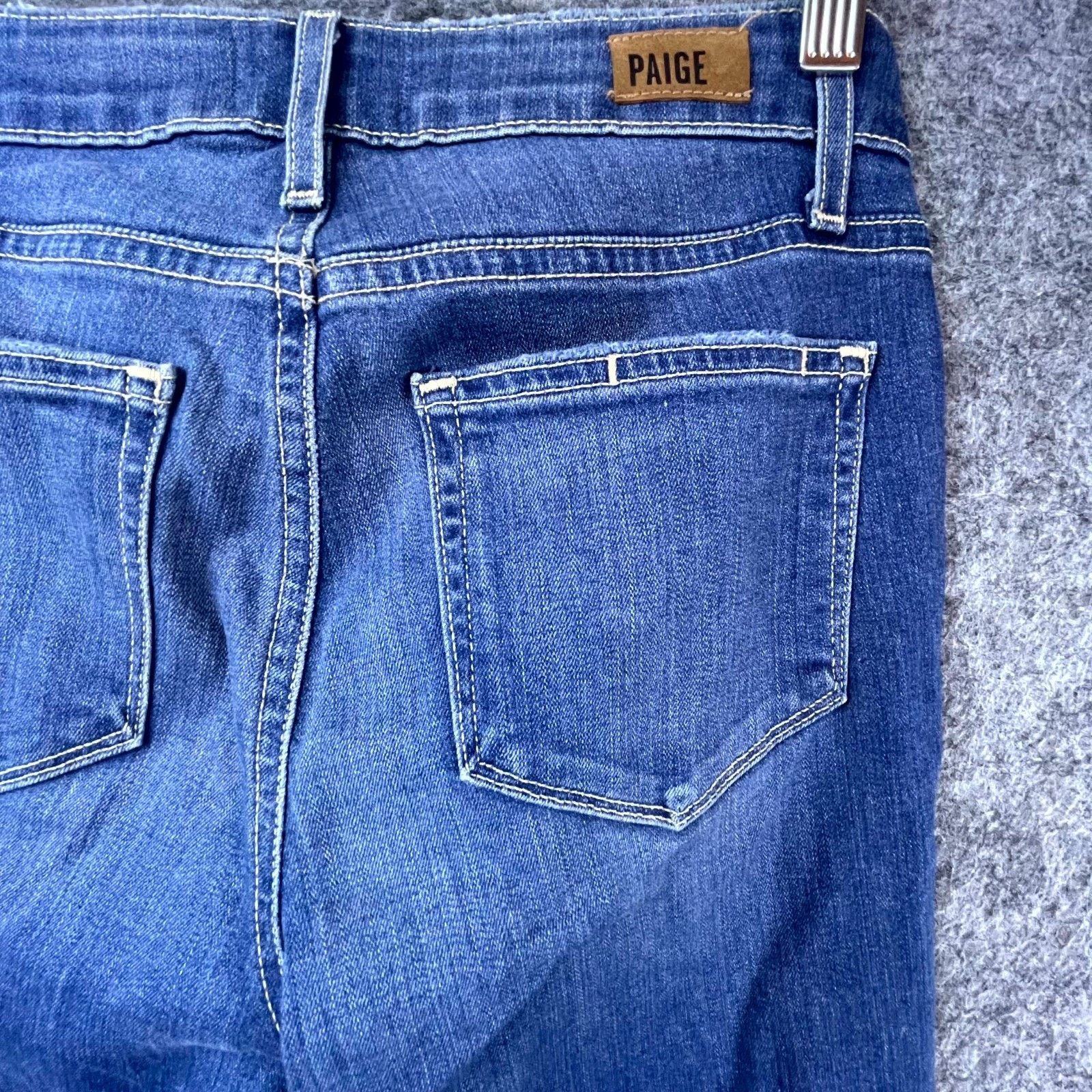 Paige Paige Jeans Womens 25 Blue Verdugo Crop Denim Stretch Size 25" / US 0 / IT 36 - 4 Thumbnail