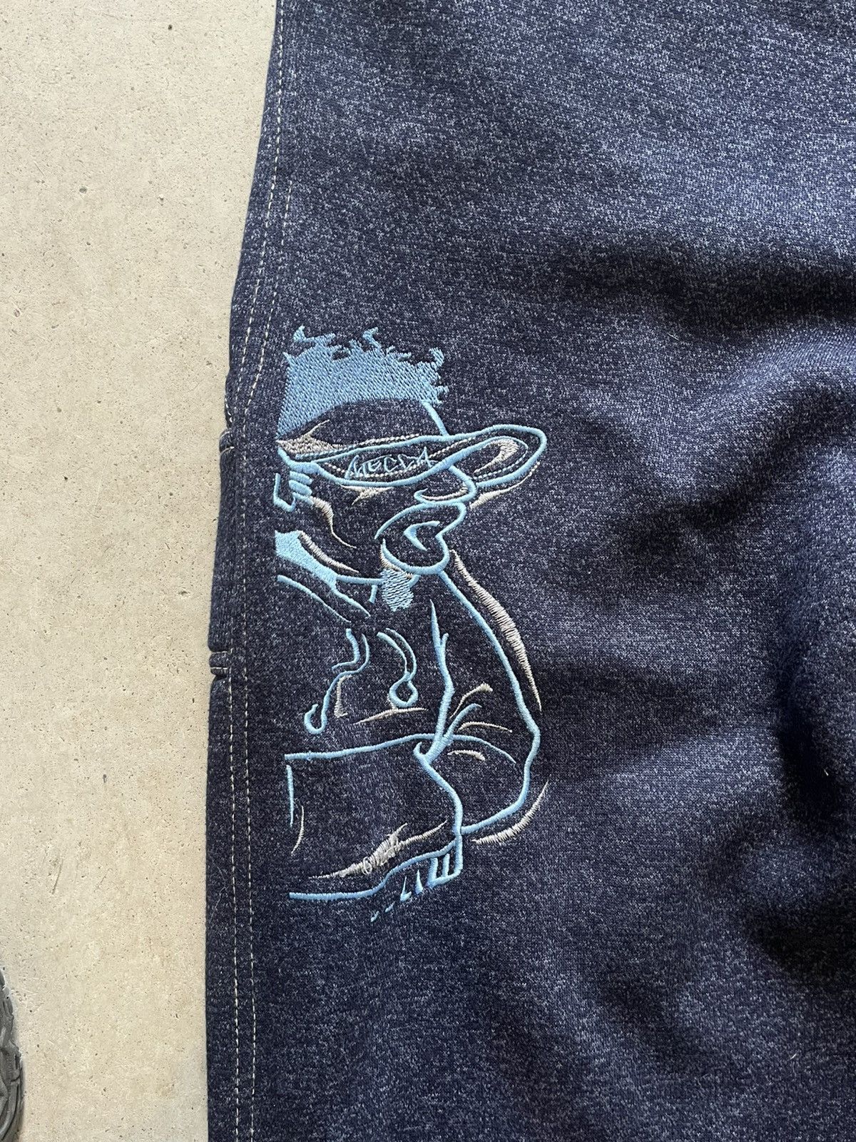 JNCO × Mecca × Vintage Y2K Mecca Embroidered Sweatpants JNCO Size US 34 / EU 50 - 3 Thumbnail