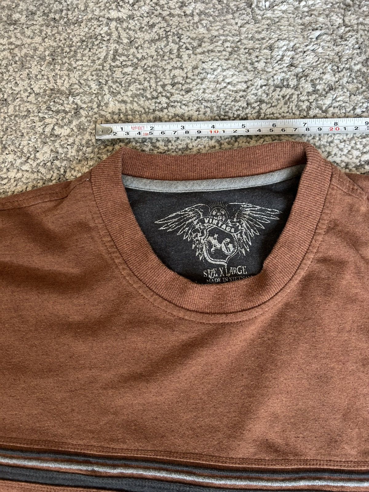Vintage Y2K Brown Long Sleeve Shirt – Vintage 2000s Size US XL / EU 56 / 4 - 2 Thumbnail