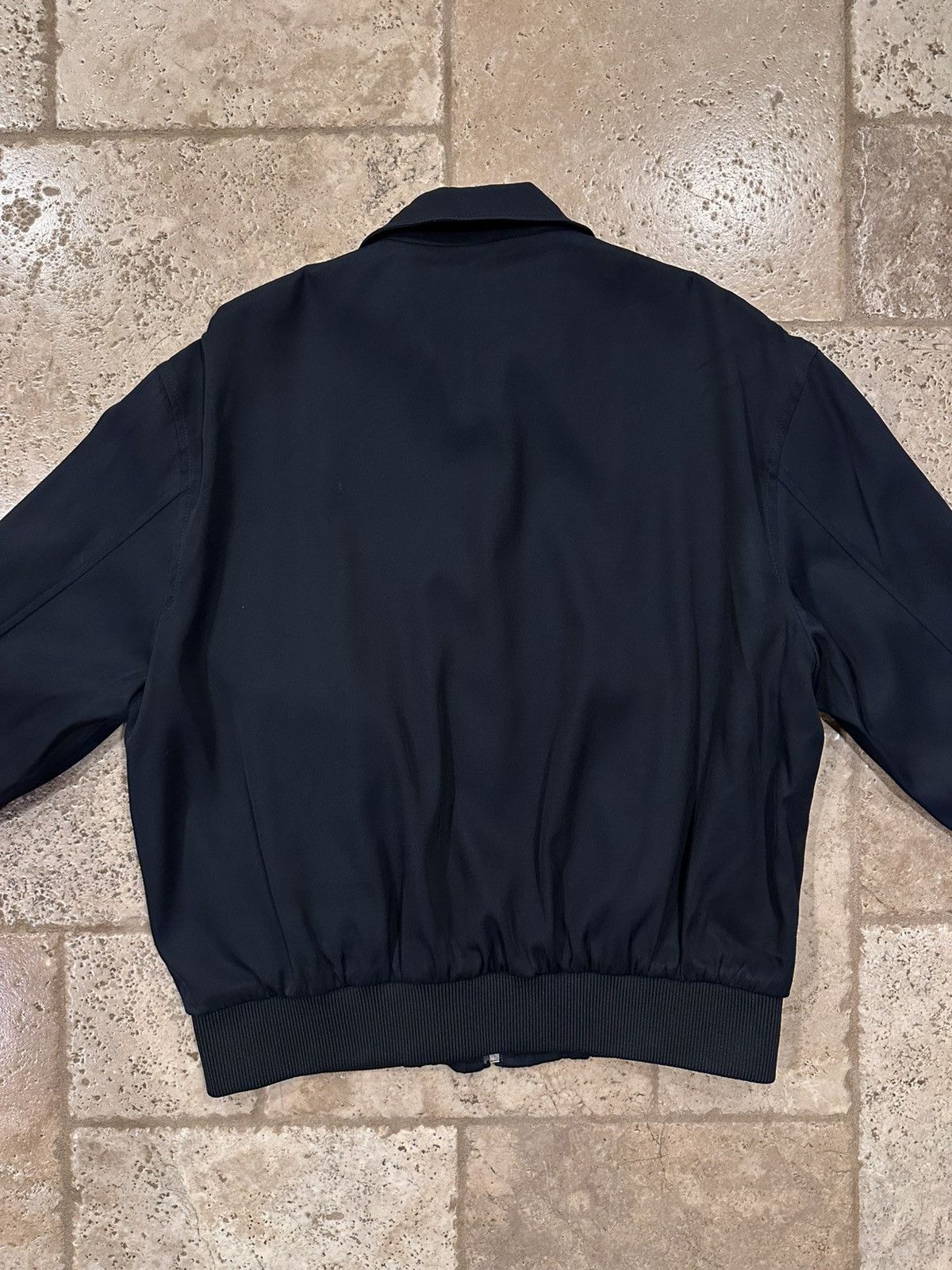 Celine Celine x Hedi Triomphe Logo Viscoe Navy Blouson Jacket Size US M / EU 48-50 / 2 - 9 Thumbnail