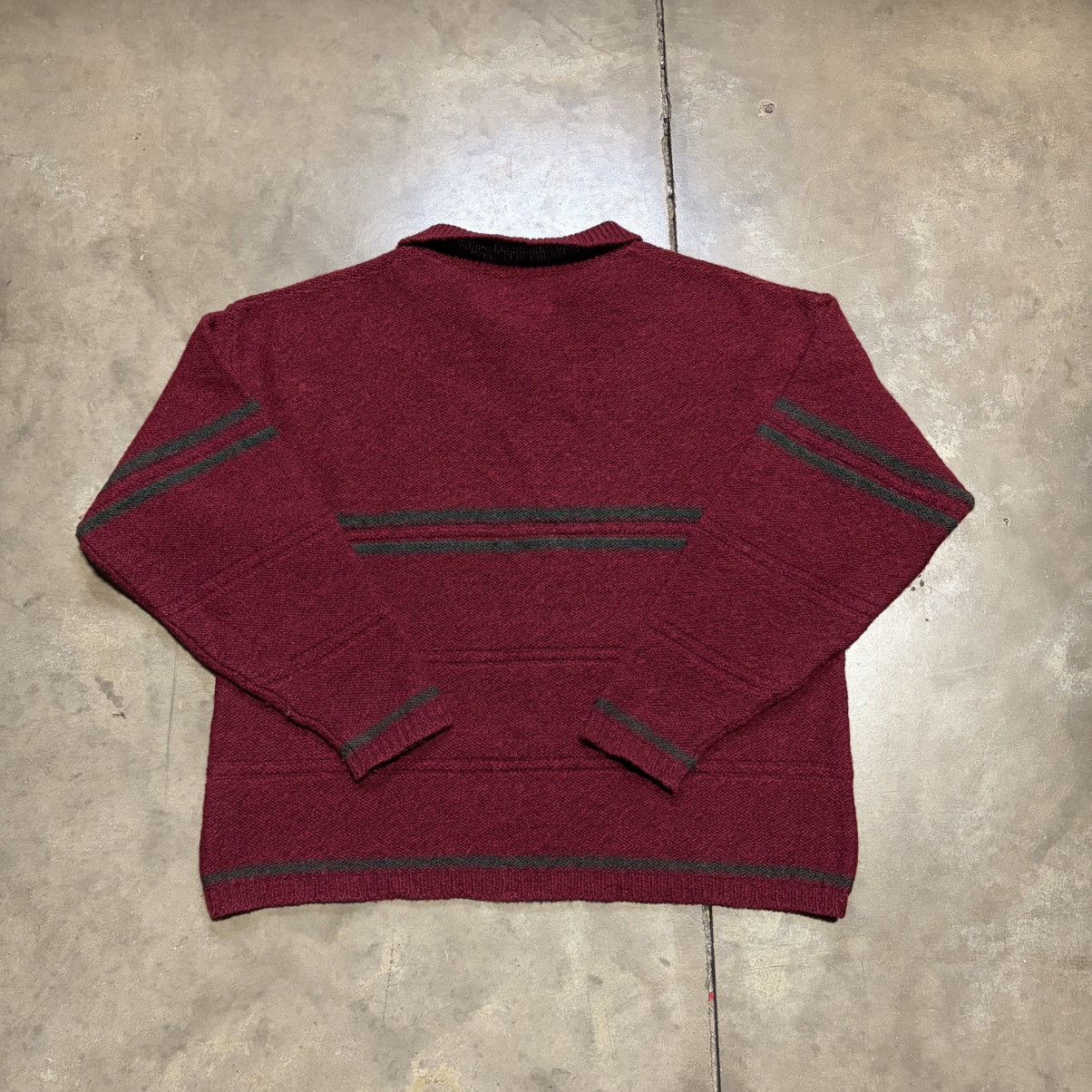 Woolrich Woolen Mills Vintage Woolrich Wool Sweater Striped Collared Fisherman 90s Size US XL / EU 56 / 4 - 7 Thumbnail