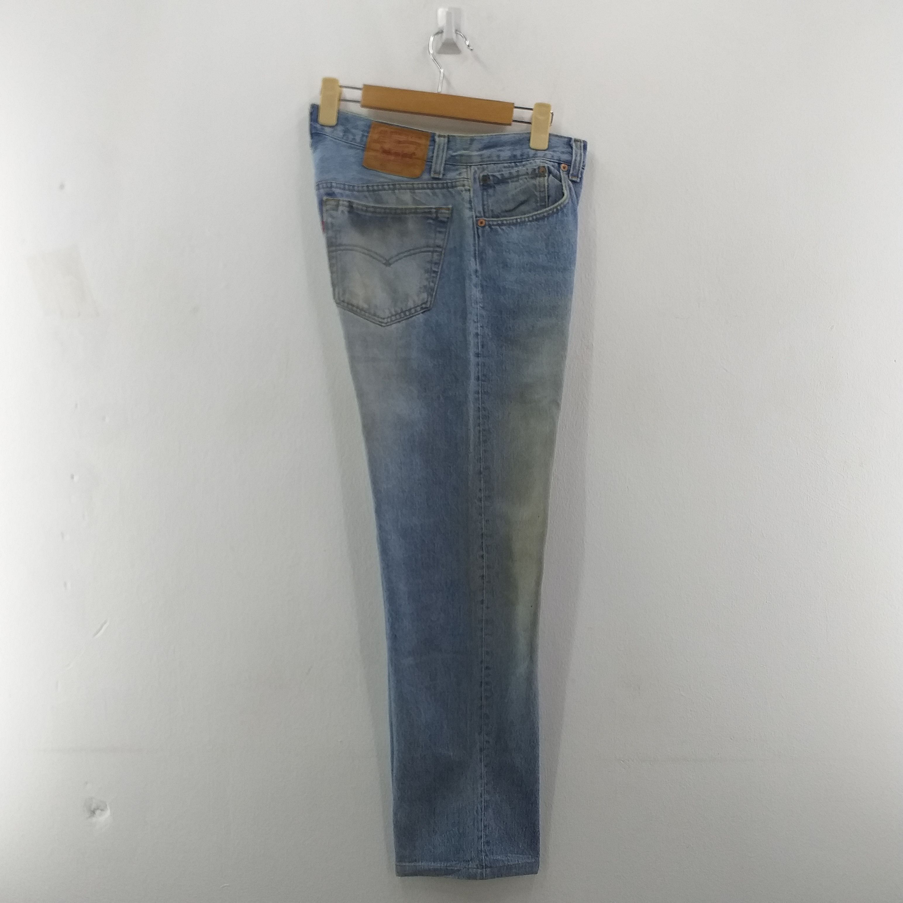 Levi's 90's Levi's 501 Vintage Clothing Distressed 31 x 29.5 -JN029 Size US 31 - 4 Thumbnail