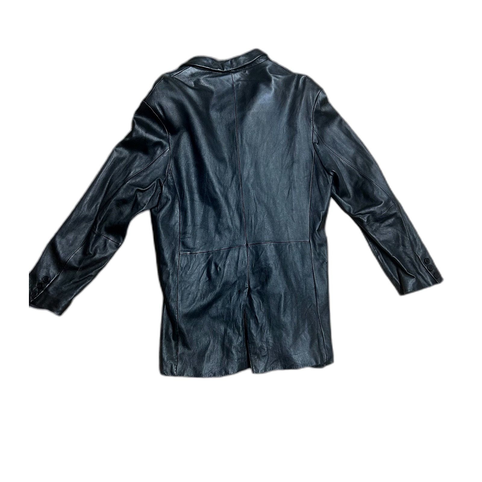 Wilsons Leather Vintage Y2K Wilson'S Leather Pelle Studio Minimalist Goth Bl Size US L / EU 52-54 / 3 - 3 Thumbnail