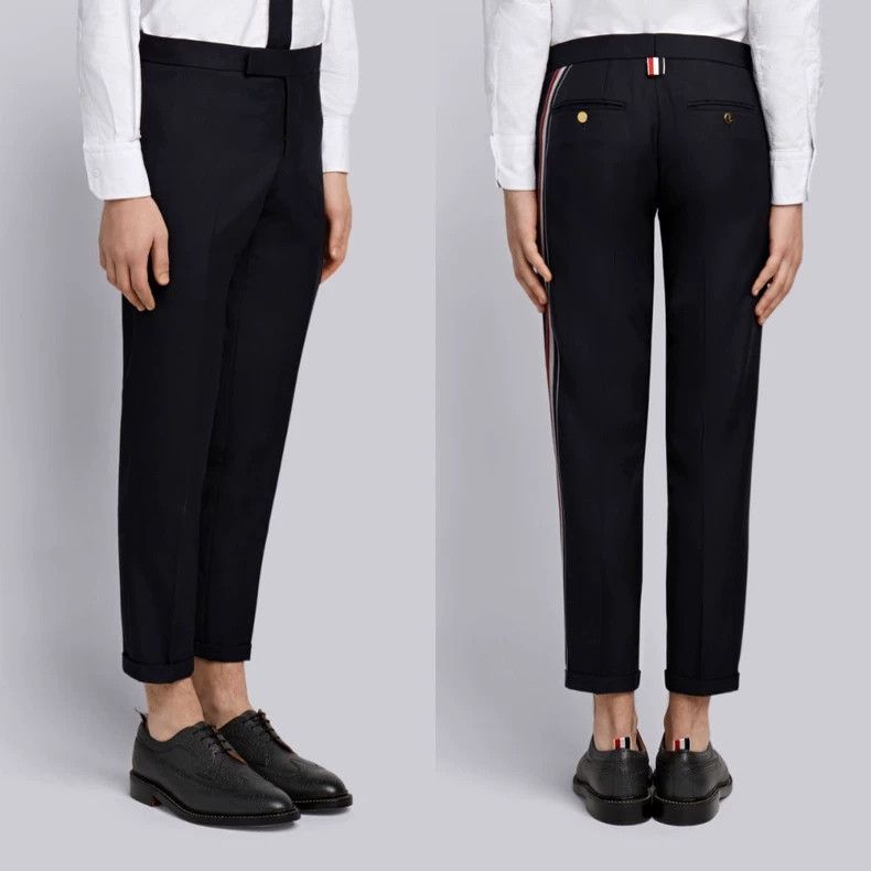 Thom Browne Thom Browne Blue side colored striped trousers Size 25" / US 0 / IT 36 - 8 Thumbnail