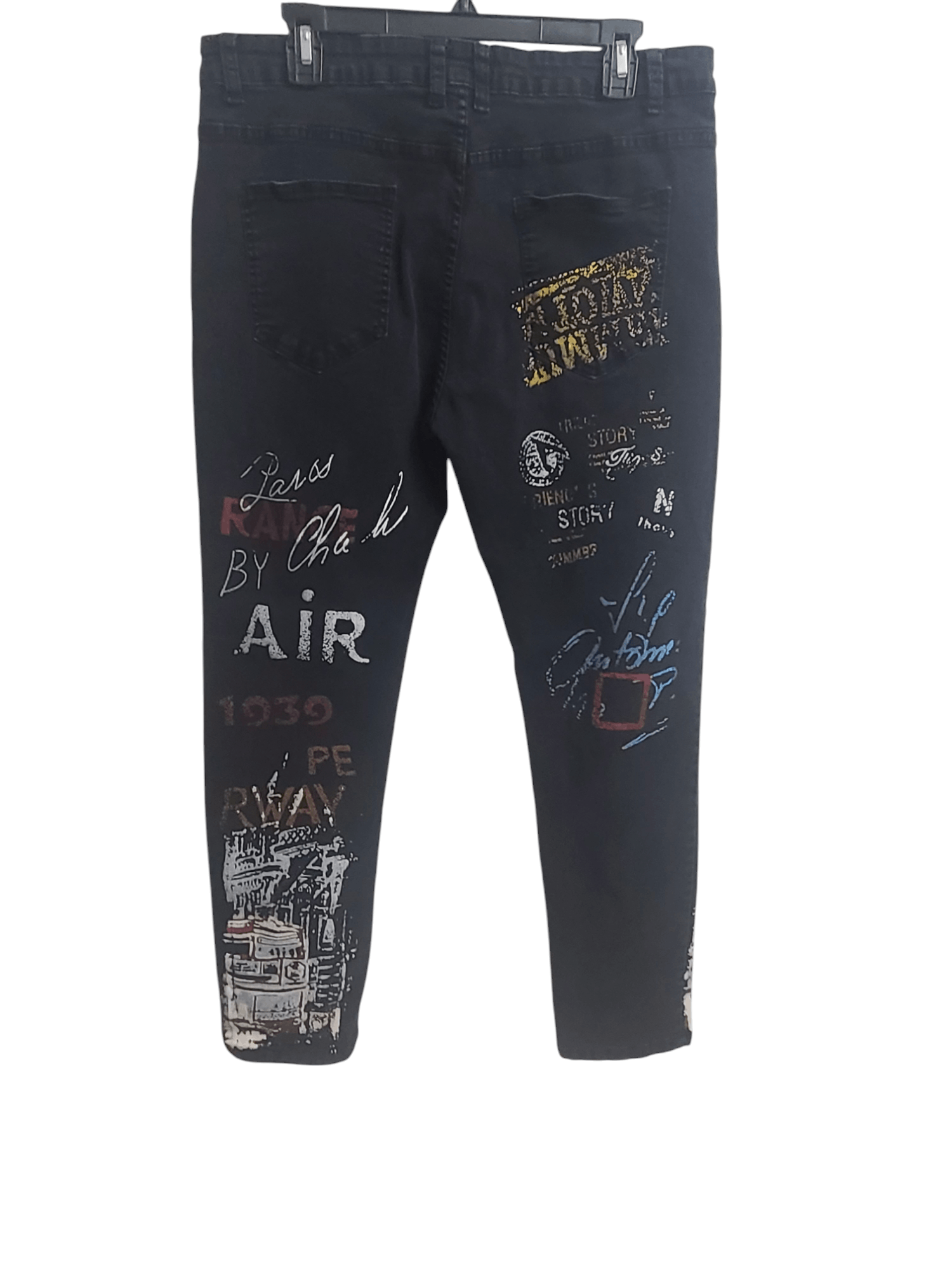 Other Grafitti Mens Sz 40 Black Jeans Skinny Pants Streetwear Size US 40 / EU 56 - 8 Thumbnail