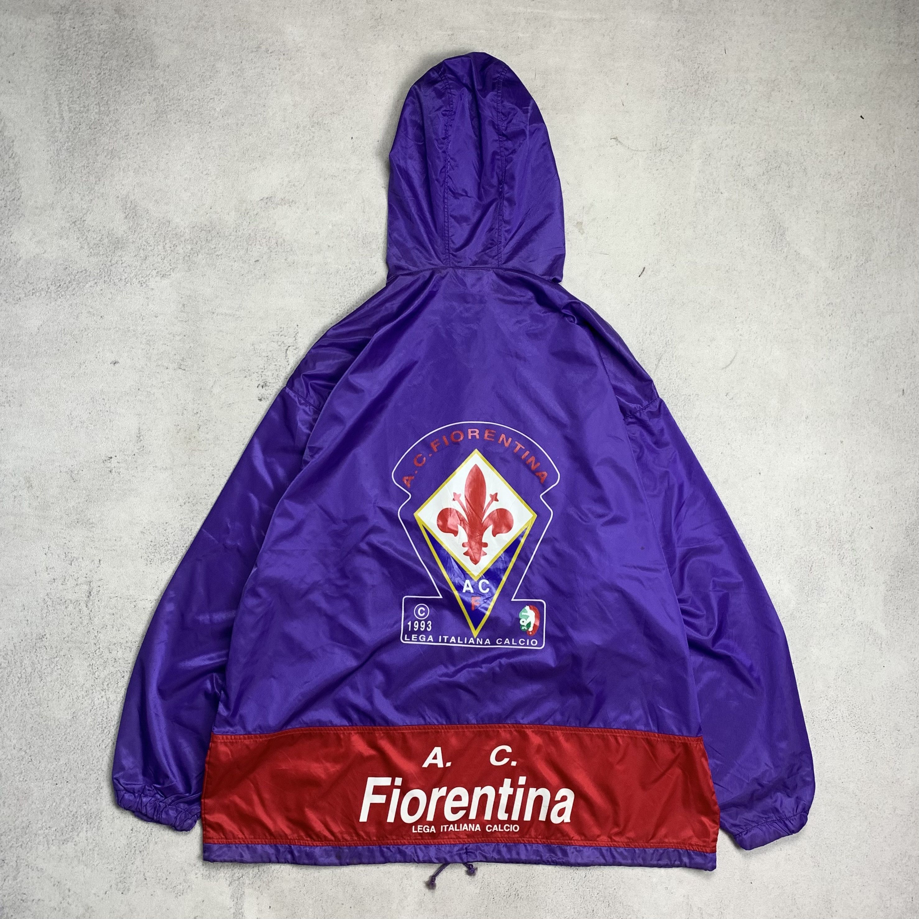 Kappa Vintage Kappa Fiorentina Windbreaker Jacket Size US L / EU 52-54 / 3 - 3 Thumbnail