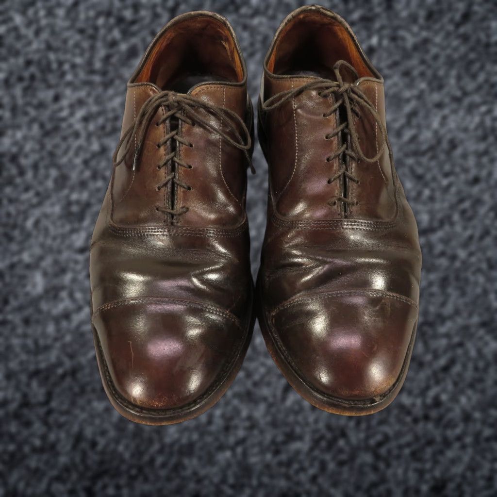 Allen Edmonds Allen Edmonds Park Avenue Shoes Mens 9.5 EEE Brown Cap Toe Leather Oxford Dress Hosiery? Size US M / EU 48-50 / 2 - 1 Thumbnail