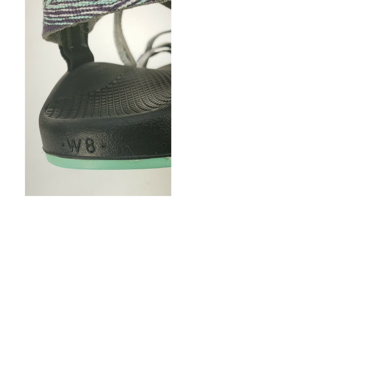 Chaco Chaco ZX2 Women's Sandal Strappy Gray Blue Purple 8 Vibram Sole Toe Loop Size US 8 / IT 38 - 9 Thumbnail
