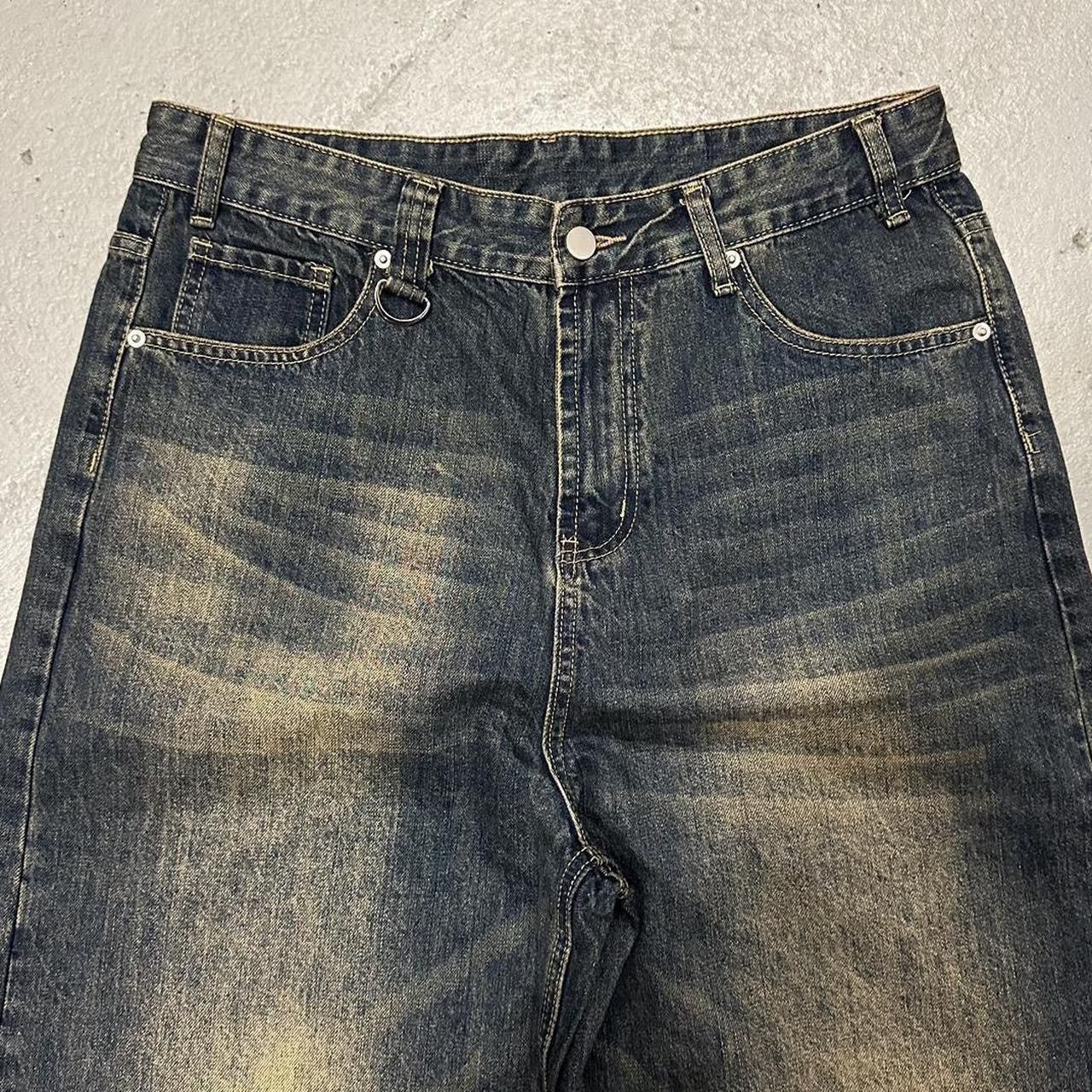 Japanese Brand Baggy desert wash denim Size US 34 / EU 50 - 3 Thumbnail
