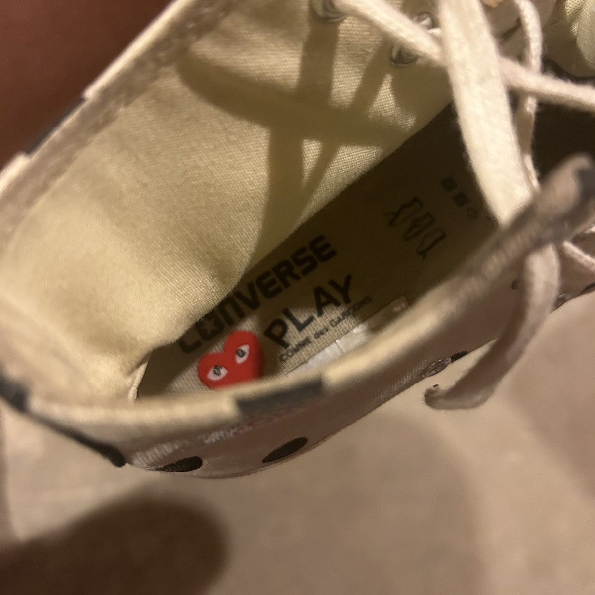 Comme des Garcons PLAY × Converse Converse All Star 70 Hi CDG Play Polka Dot US 6 Size US 6 / EU 39 - 11 Thumbnail